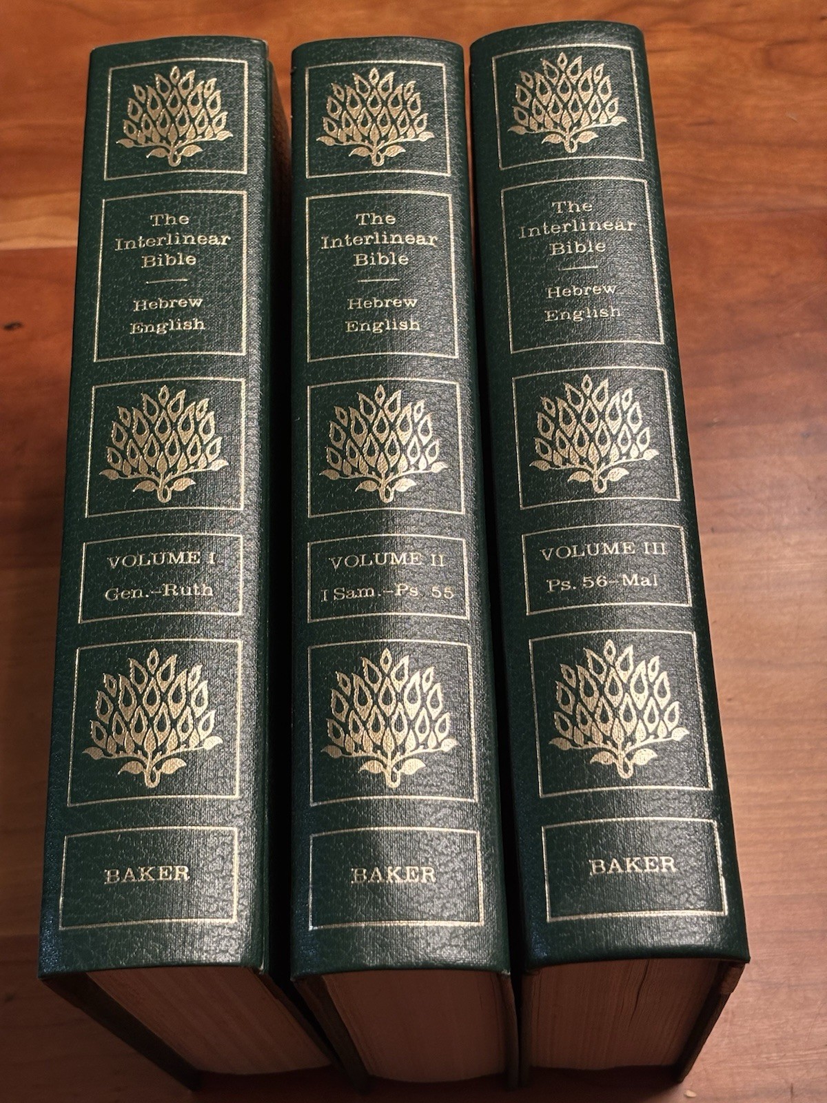 Baker The Interlinear Bible Volumes 1-3 Hebrew English Copy R 1976 1978
