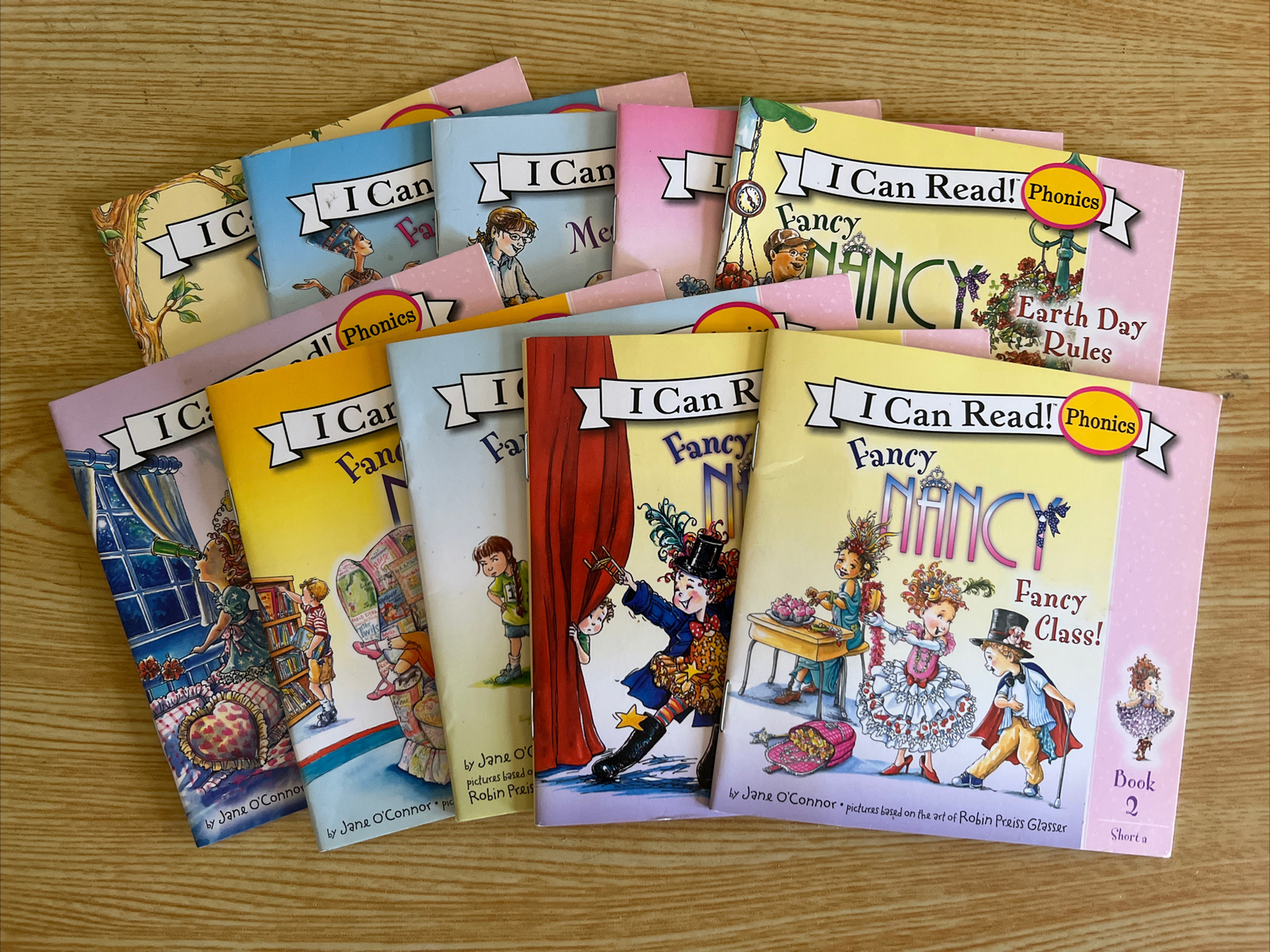 Lot Of 10 Fancy Nancy Phonics Books Fun Set I Can Read Early Readers