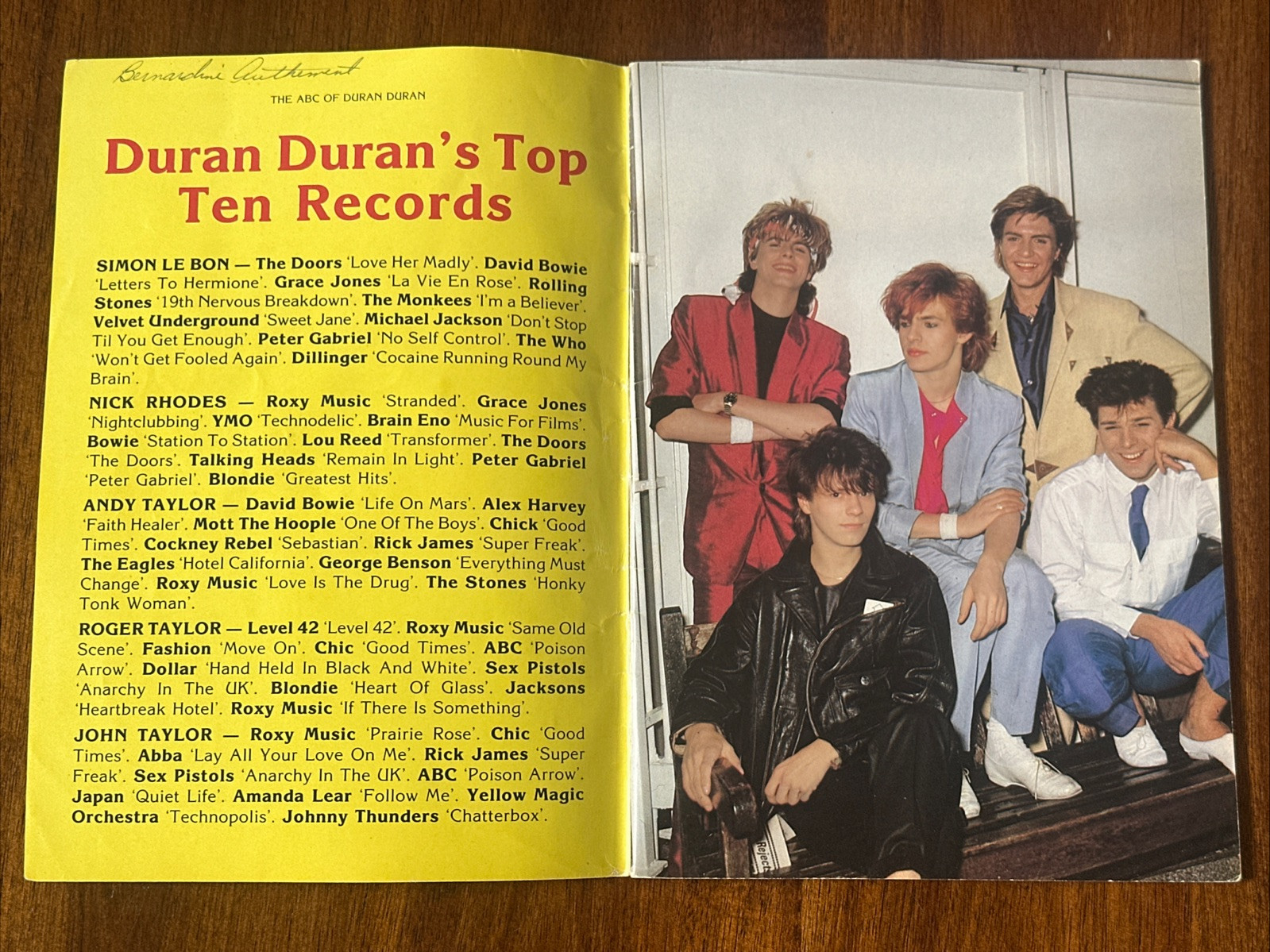The ABC of Duran Duran Packed with Facts and Pictures 1984 Vintage