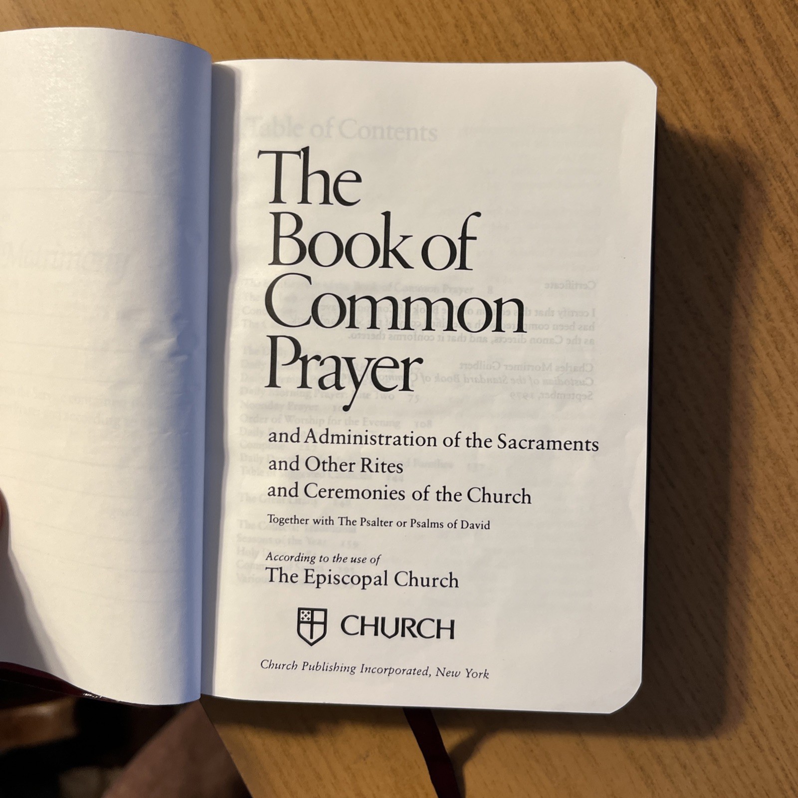 1979 Book of Common Prayer, Economy Edition: Burgundy: CLEAN