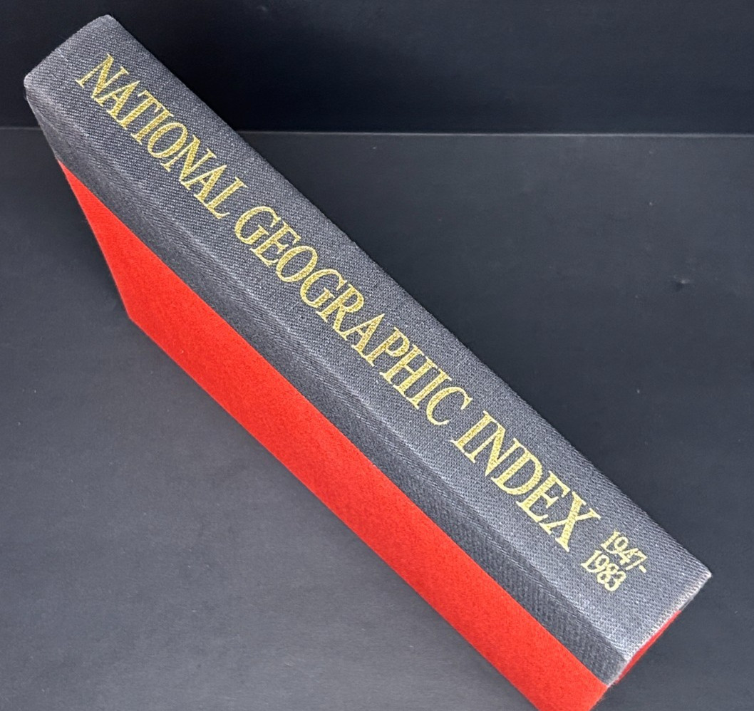 1947-1983 NATIONAL GEOGRAPHIC Hardcover Index Book with Dust Jacket (VG+)