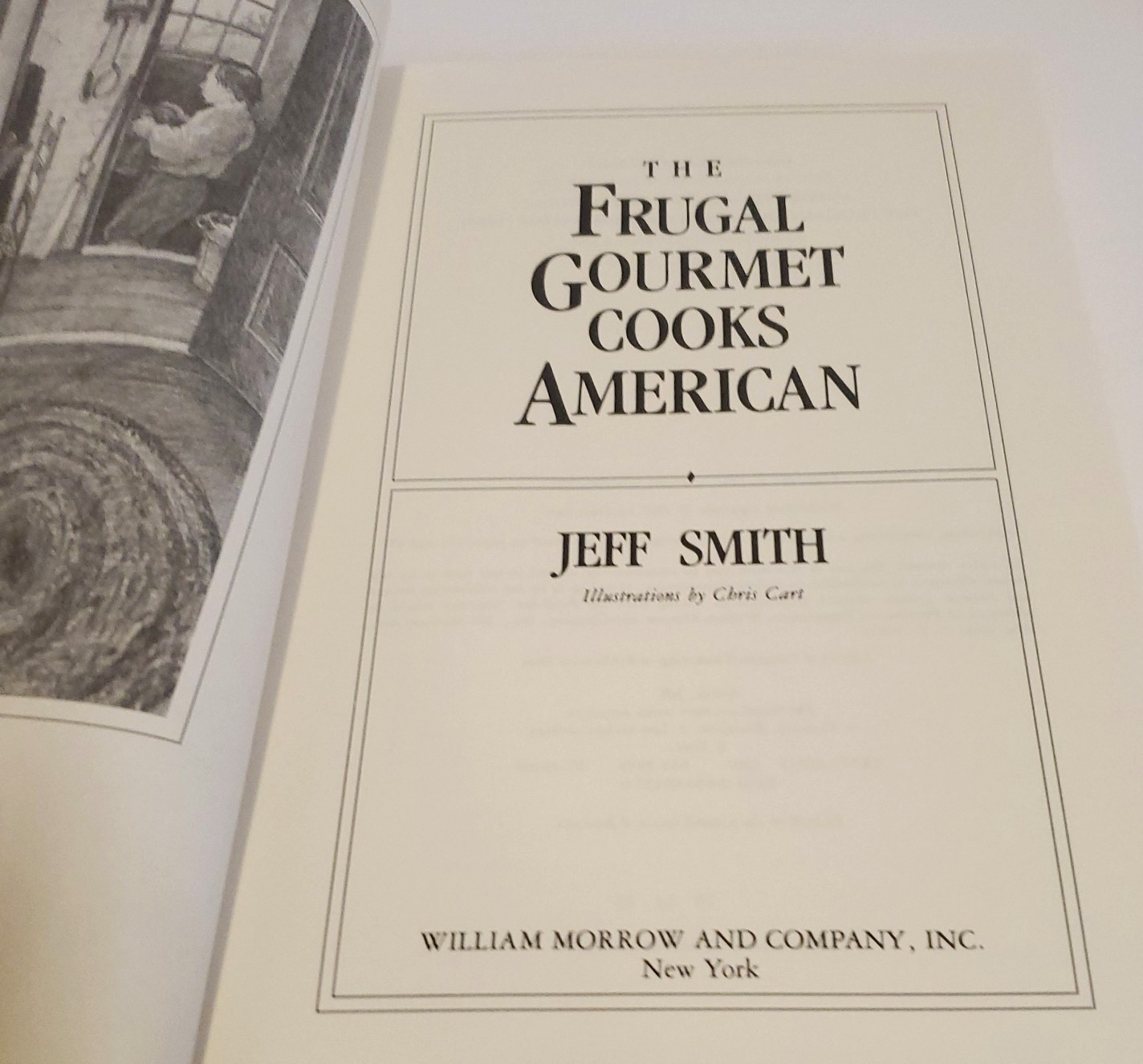 The Frugal Gourmet Cooks American by Jeff Smith (1987, Hardcover) Dust Jacket