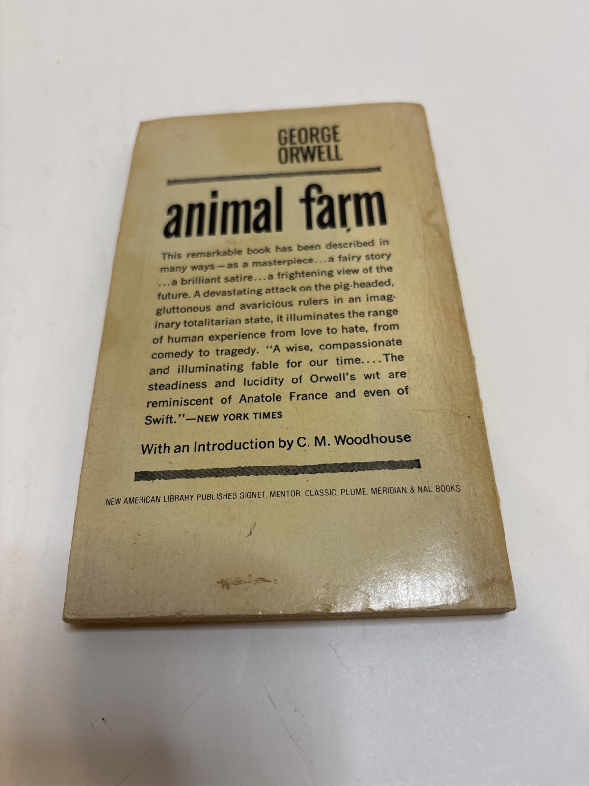 Vintage! George Orwell Book Set: Animal Farm and 1984 Paperback Signet Classic
