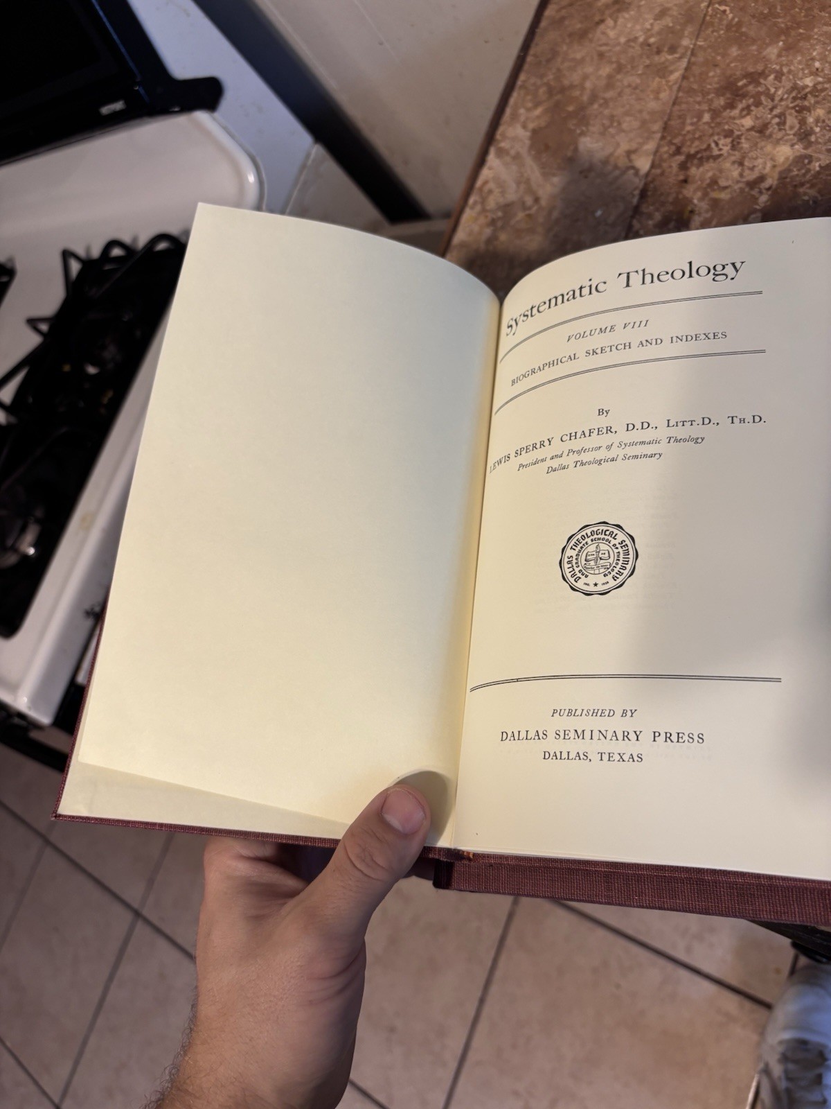 Lewis Sperry Chafer Systematic Theology Vol VIII Hardcover 1947 Dallas Press