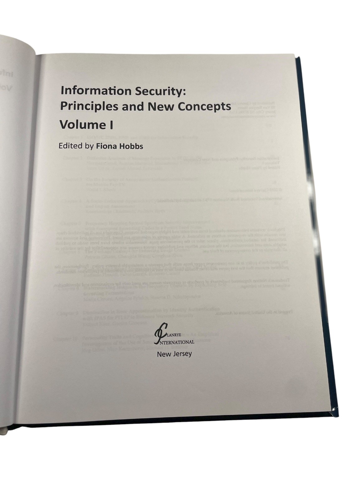 Information Security Principles New Concepts Vol 1 Fiona Hobbs Clannrye 2015