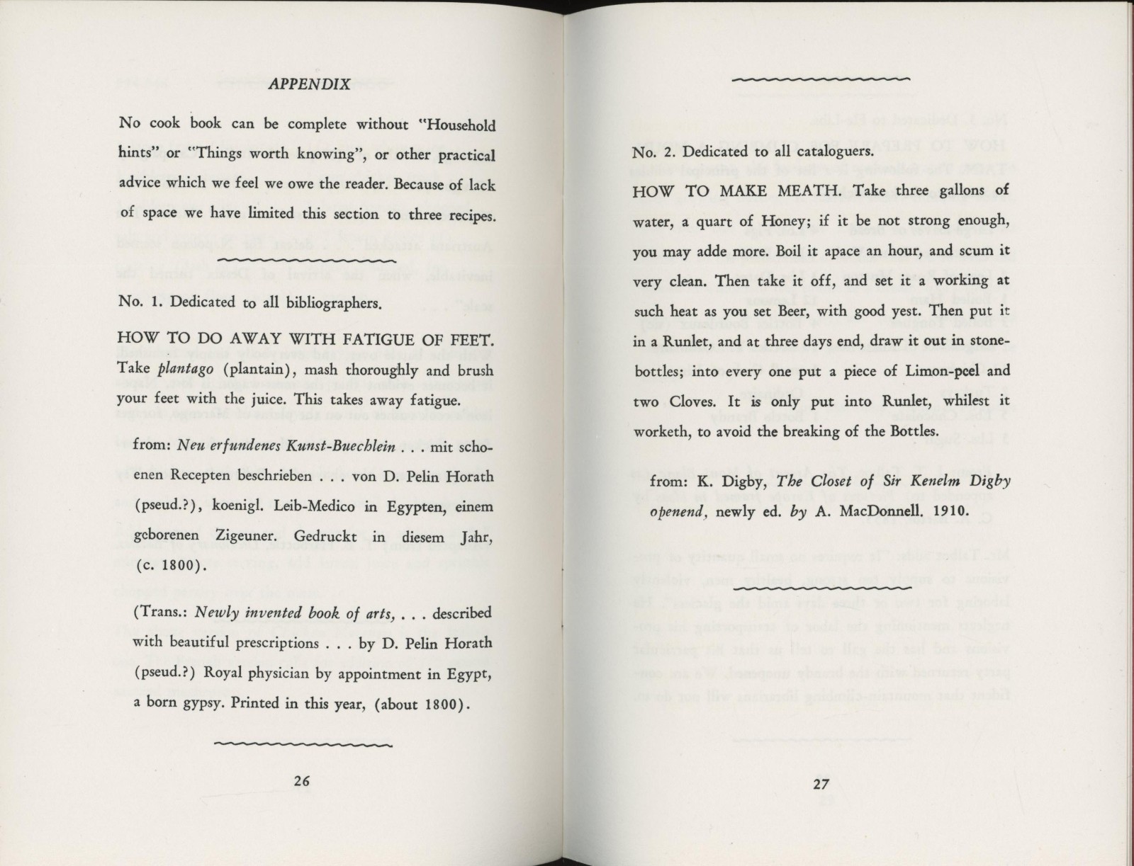 A LIBRARIAN’S COOKBOOK Liselotte Glozer Berkeley California 1965