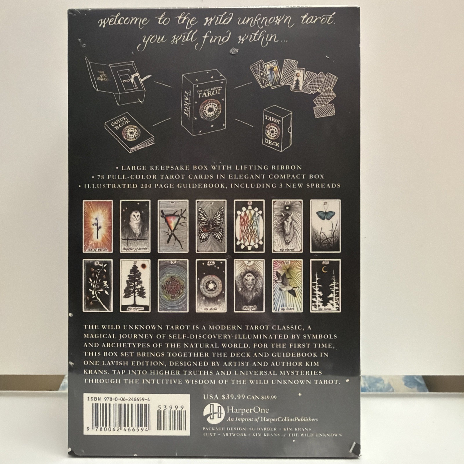 Wild Unknown Tarot Deck and Guidebook Keepsake Box Set by Kim Krans