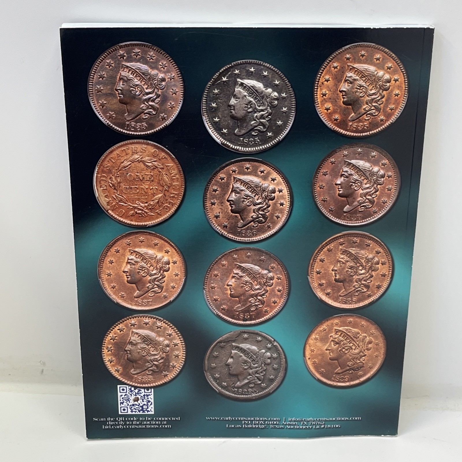 EARLY CENTS AUCTION Dr. Tom Wachtel Complete Variety Collection 1816–1839 Cents