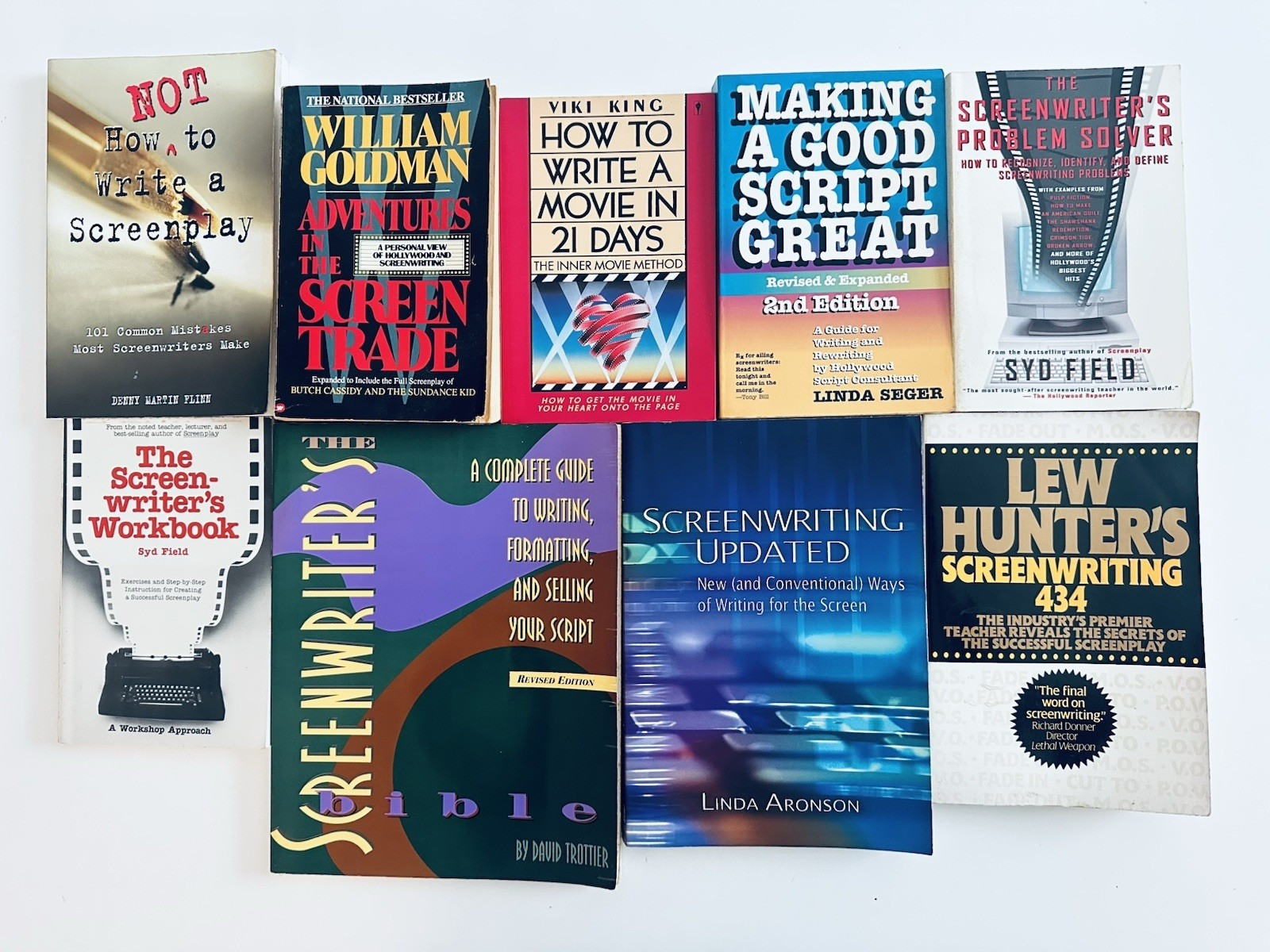 Screenwriting Book Lot of 9 Film and Movie Writing Guide Scriptwriting Reference