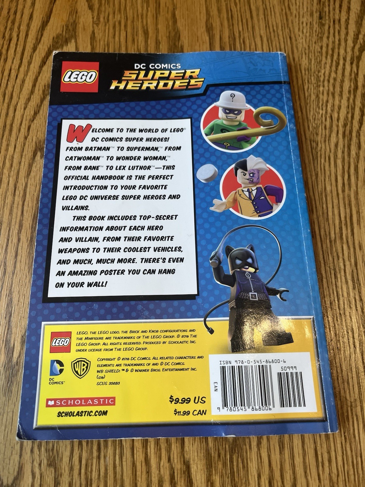 LEGO DC Super Heroes Handbook Updated Edition Paperback Scholastic Ages 4-12