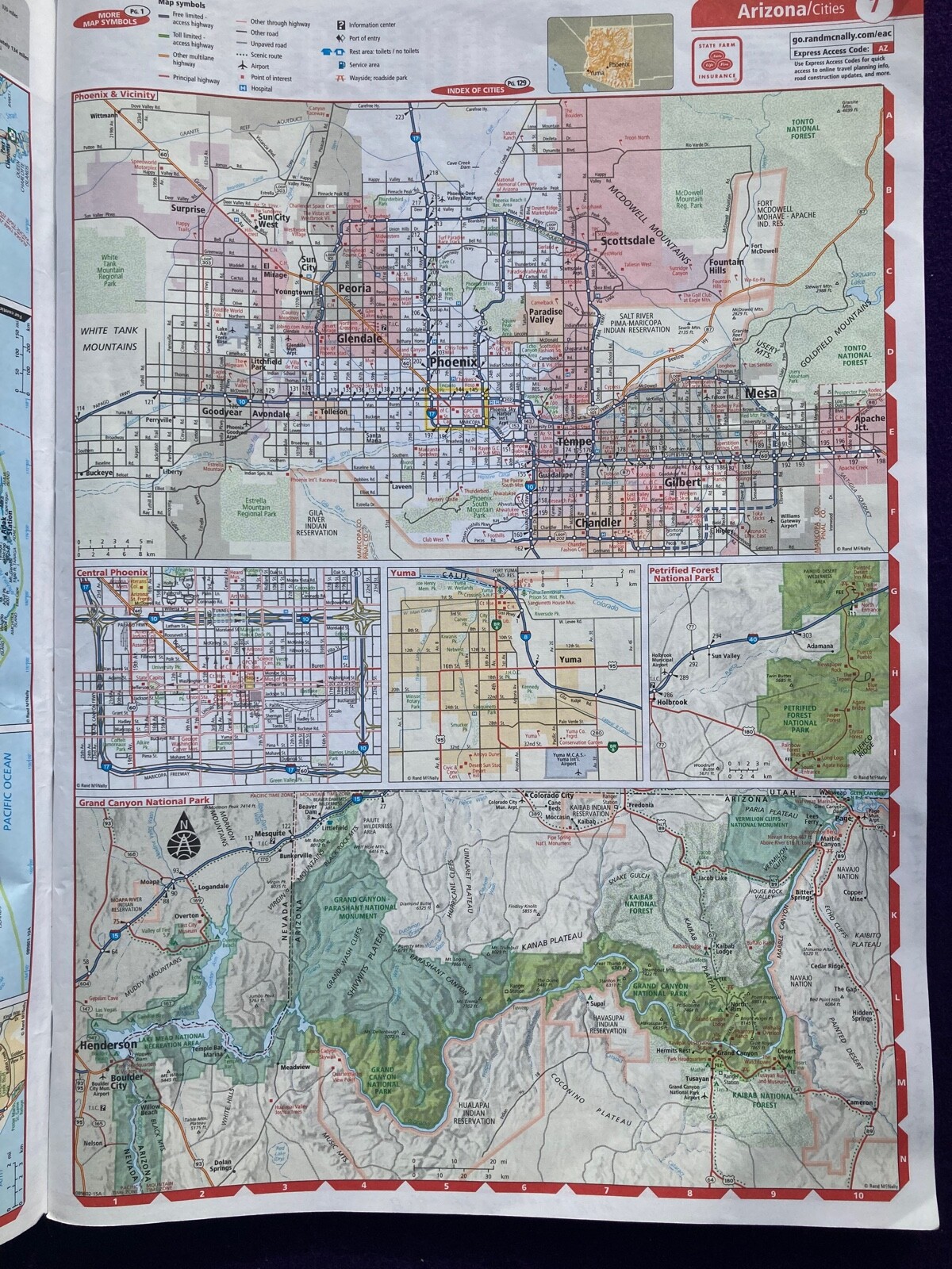 US Road Atlas State Farm 2005 140 pages RAND McNALLY