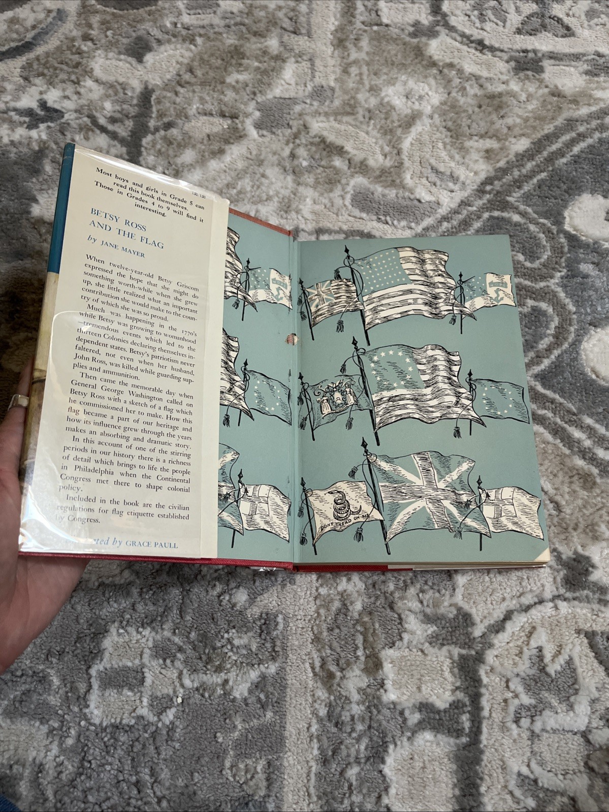 Betsy Ross And The Flag – Jane Mayer Hardcover, 1952