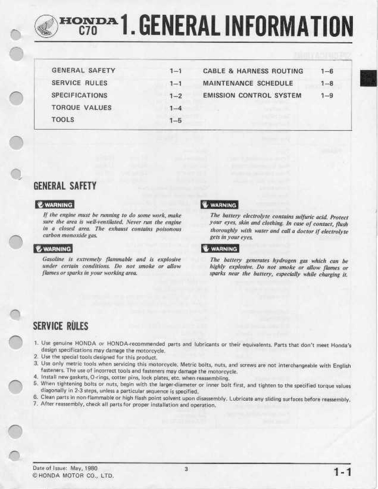 HONDA C70 Shop Manual 1980 Through 1982 1981 – STEEL WIRE BOUND – TOUGH COVERS