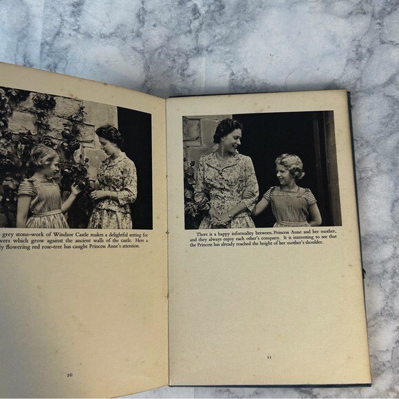 The Queen and Princess Anne Lisa Sheridan Vintage hdbk Blue book w pics