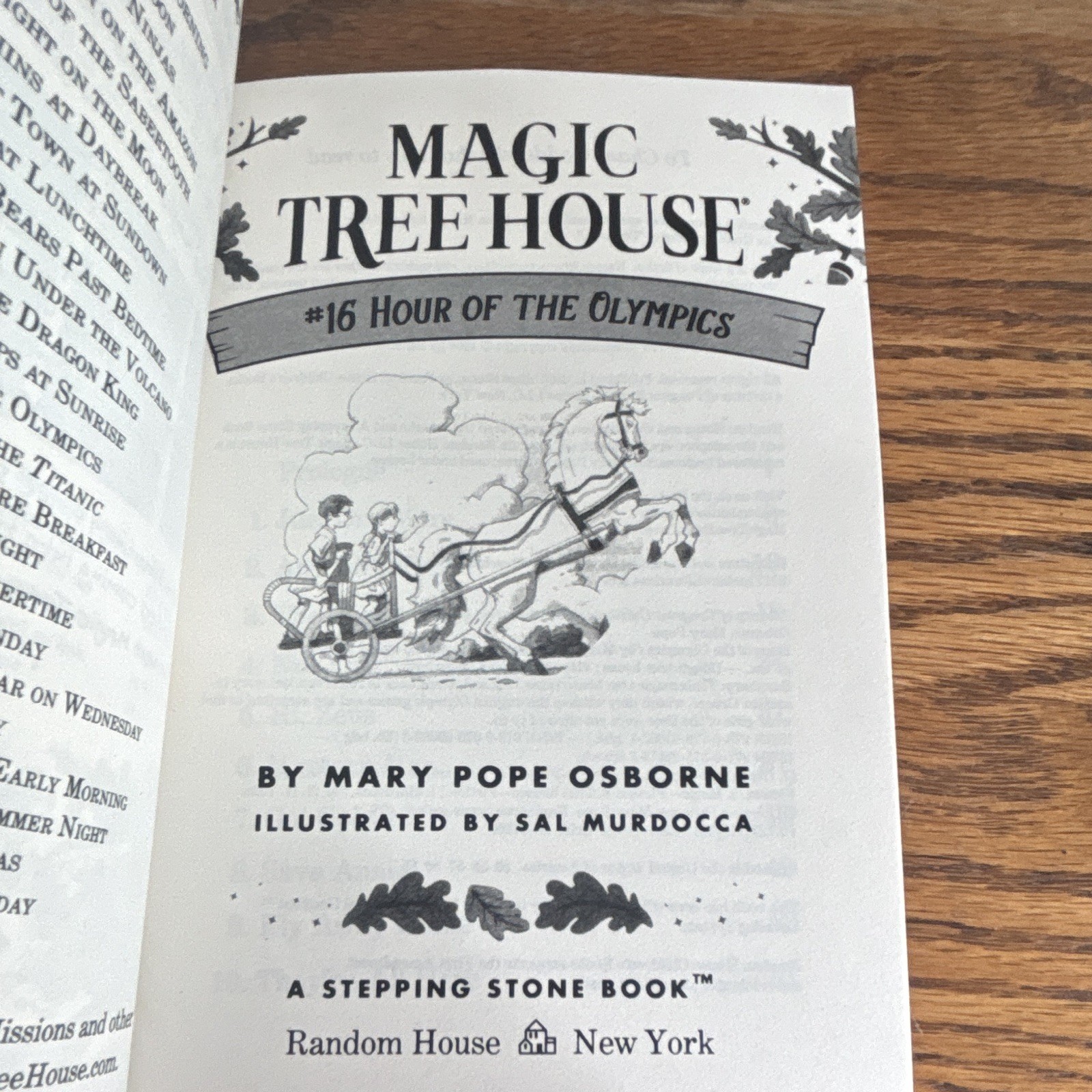Mary Pope Osborne Magic Tree House #16 Hour of the Olympics Mass Market