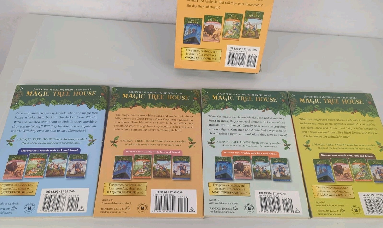 Magic Tree House Books 17-20 Boxed Set By Mary Pope Osborne