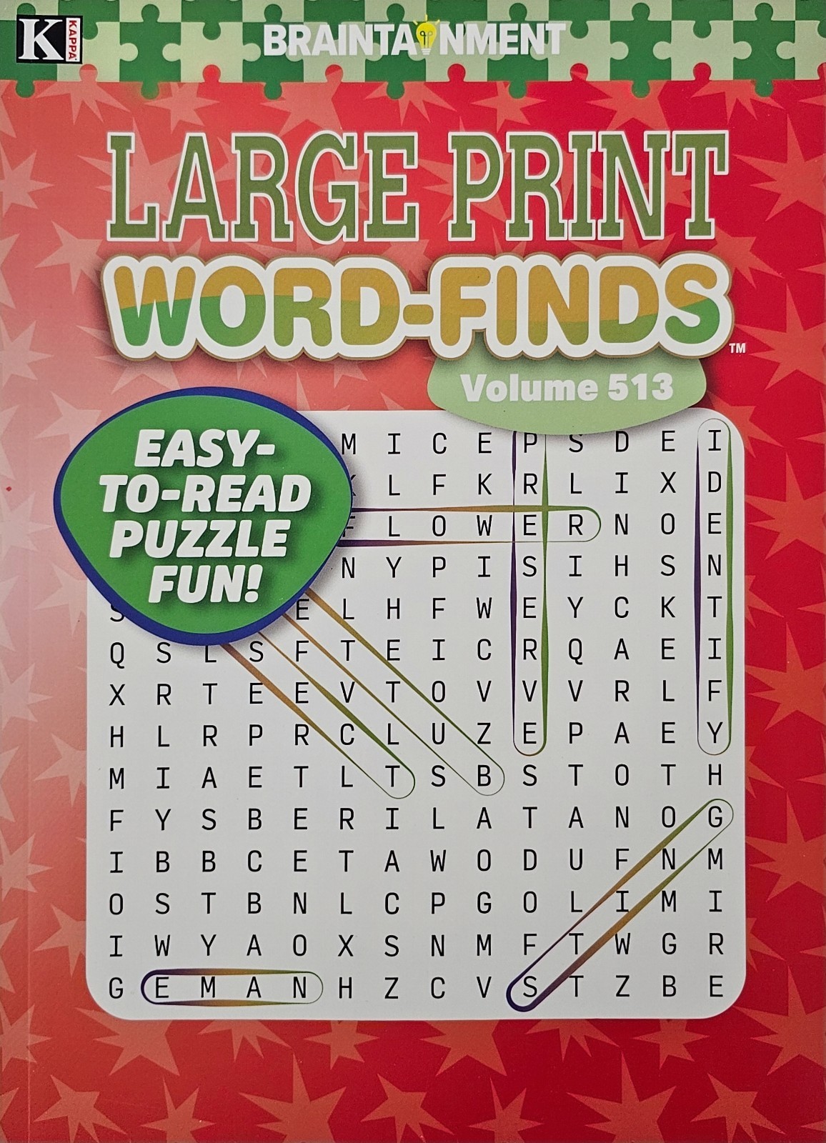 5 New Large Print Word-Finds Puzzle Books Kappa Games Vol #383-516~ Search,Hunt