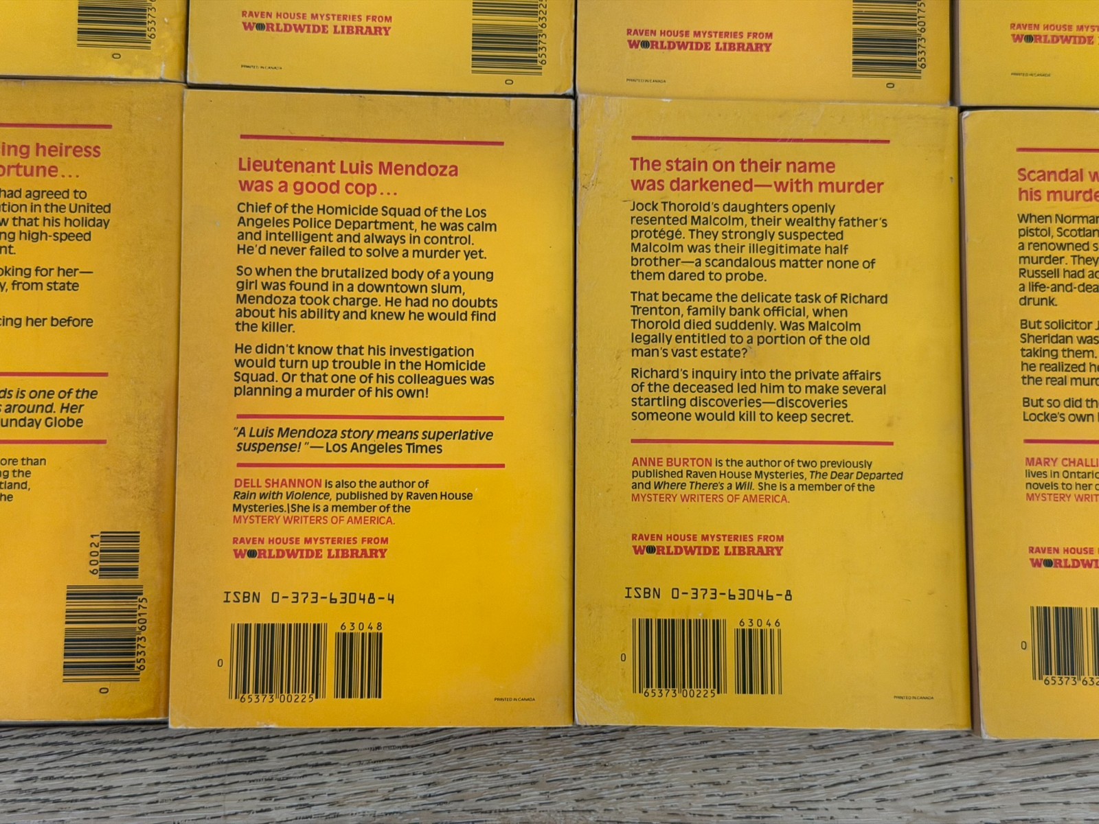 20 Vintage Mystery Paperback Book Lot Raven House Mysteries Crime Thriller