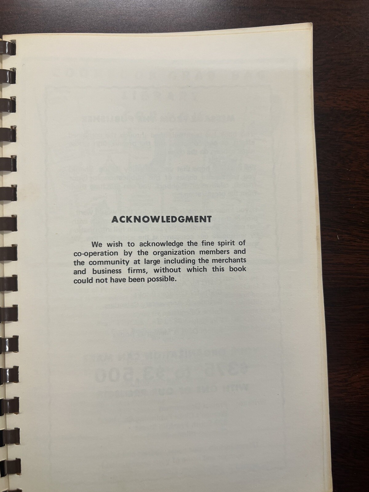 VTG Spiral Cherished Recipes Of Out Community Zip City Alabama Recipes