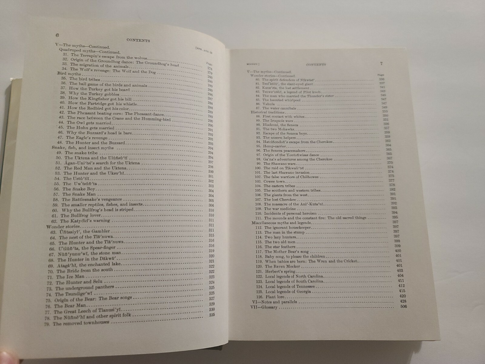 Myths Of The Cherokee And Sacred Formulas Of The Cherokees By James Mooney 1982