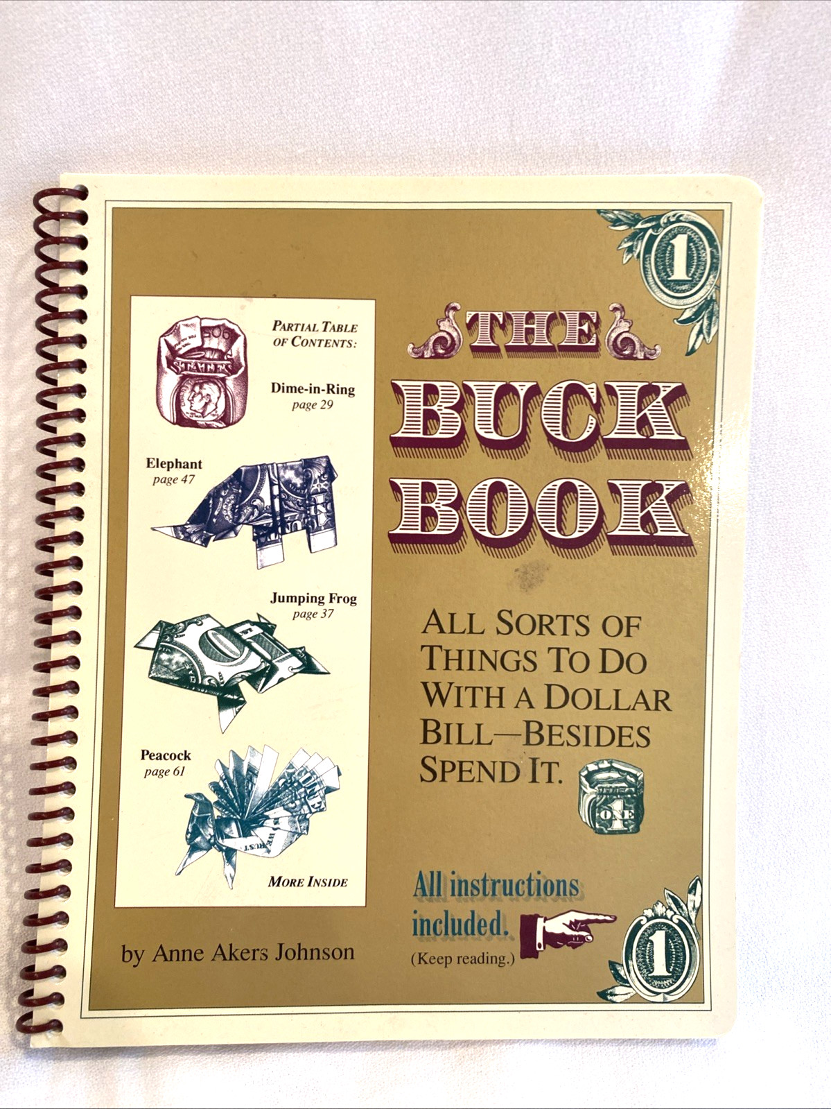 The Buck Book Spiral Paperback Book Anne Akers Johnson