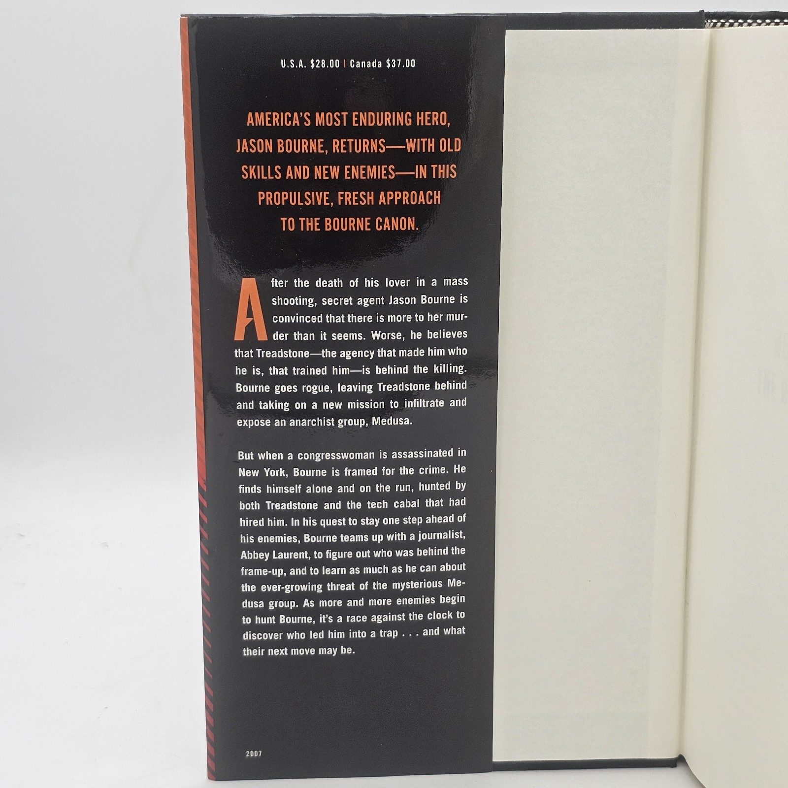 The Bourne Evolution Brian Freeman 2020 First Edition HC w/DJ Jason Bourne