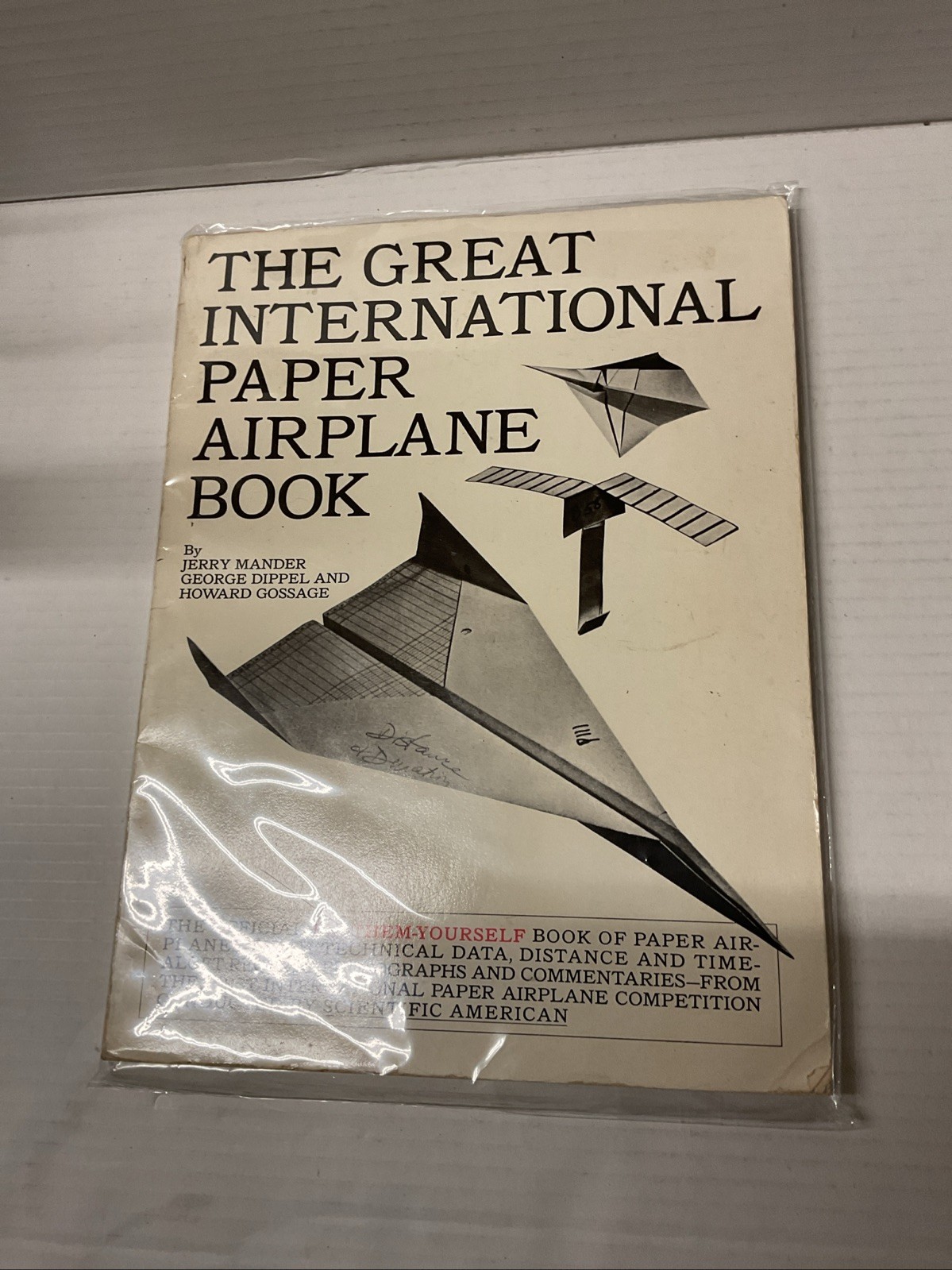 The Great International Paper Airplane Book 1967 Fireside Printing Hobby