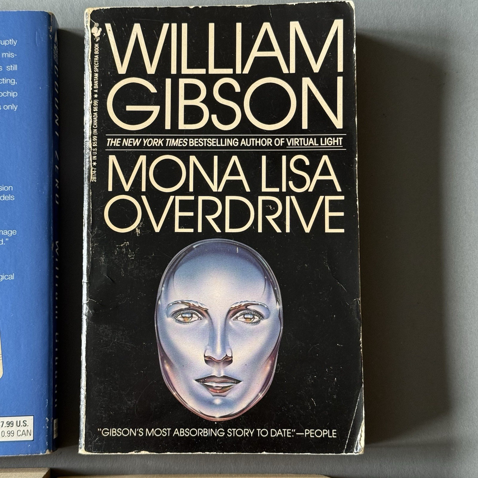 6 William Gibson book lot PB Cyberpunk Neuromancer, Count Zero, Idoru, Mona Lisa