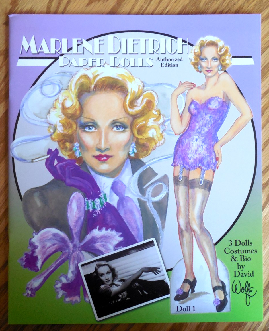 NEW 2009 Paper Studio Press David Wolfe “Marlene Dietrich” Paper Dolls Book