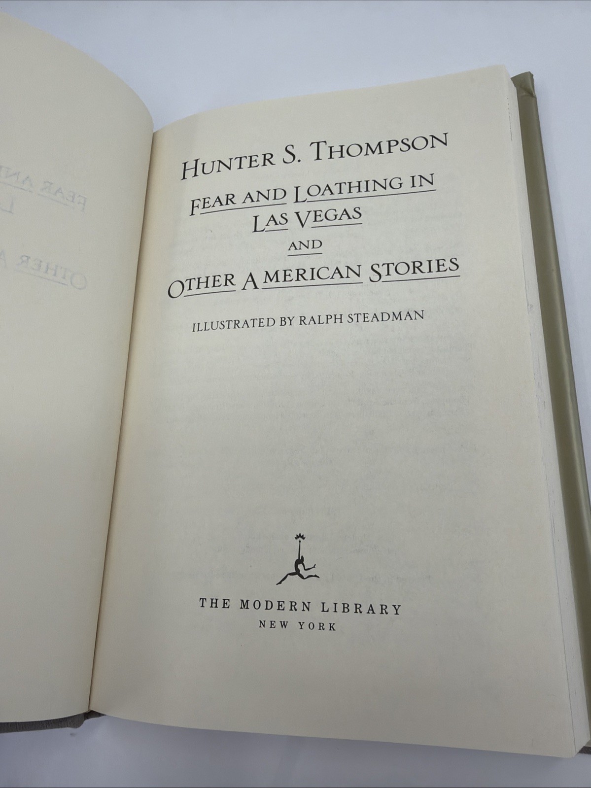 Fear and Loathing in Las Vegas and Other American Stories by Hunter S. Thompson