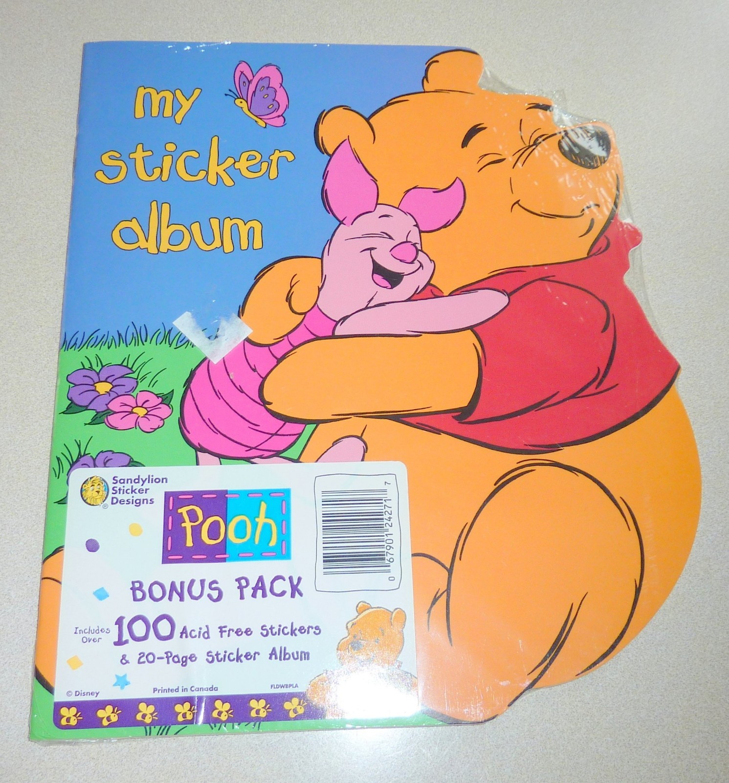 Vintage Kids Coloring Sticker Book Lot Disney Pooh Dalmatian Press NEW