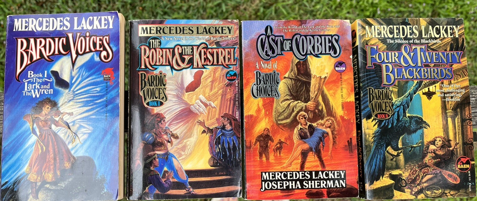 4 Books Bardic Voices/Choices Series Mercedes Lackey Lark/Robin/Corbies/Four