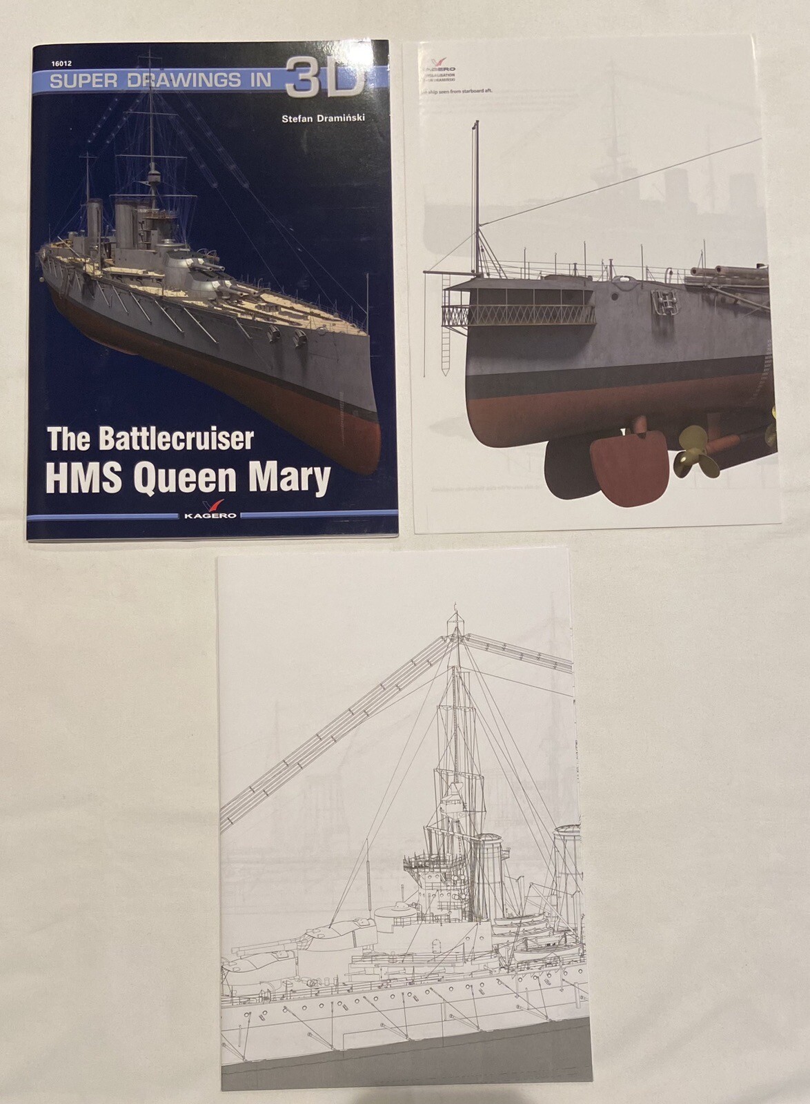 THE BATTLECRUISER HMS QUEEN MARY (SUPER DRAWINGS IN 3D) By Stefan Draminksi