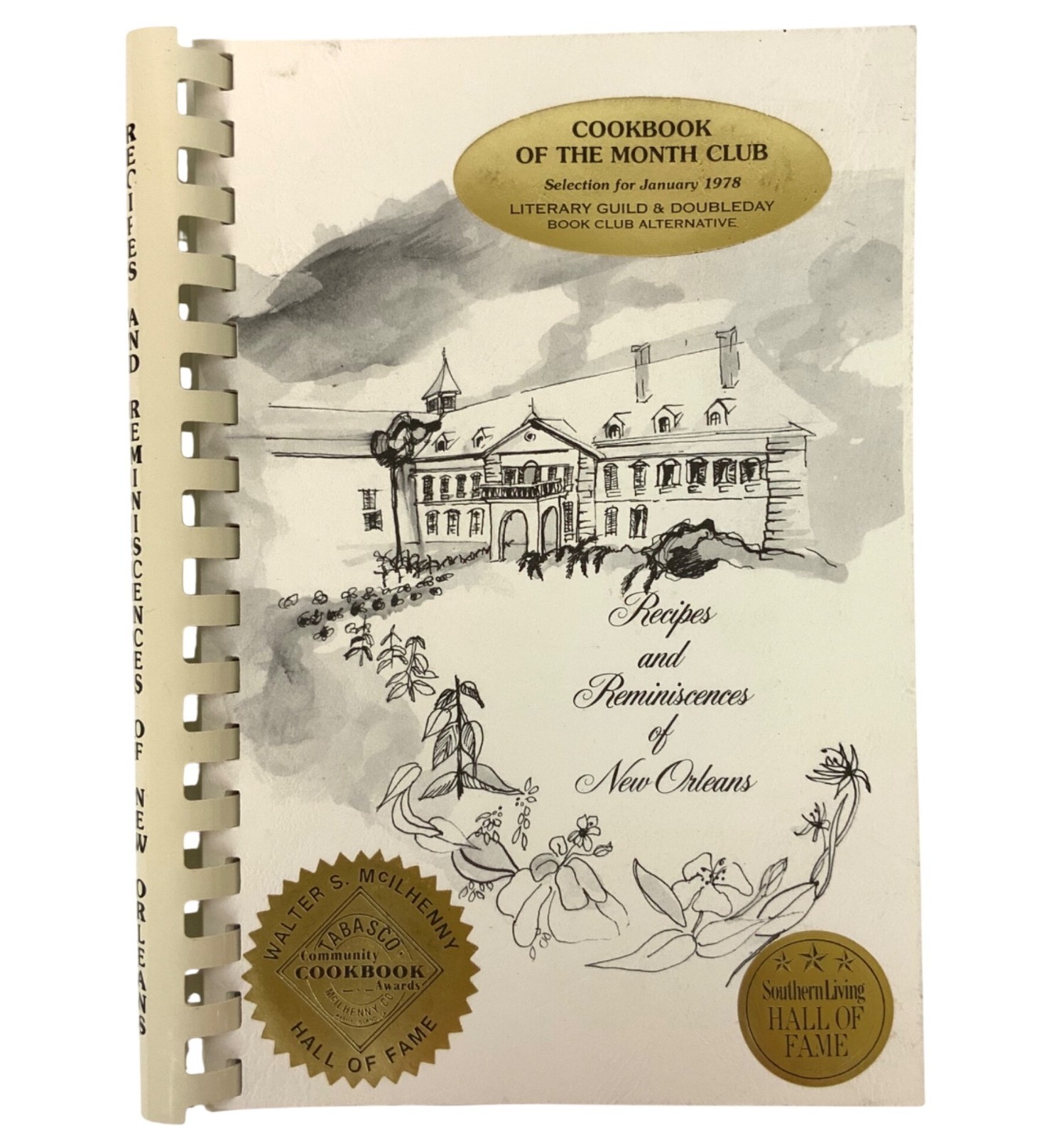 Recipes And Reminiscences Of New Orleans Cookbook Spiral Bound 1971 Southern