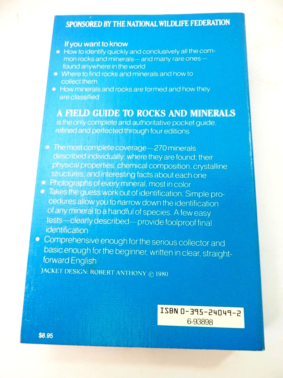A Field Guide to Rocks and Minerals by Frederick H. Pough 1976 Paperback