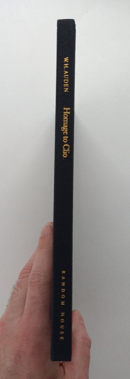 Homage to Clio (1st edition, later printing) by W. H. Auden (Random House, 1960)