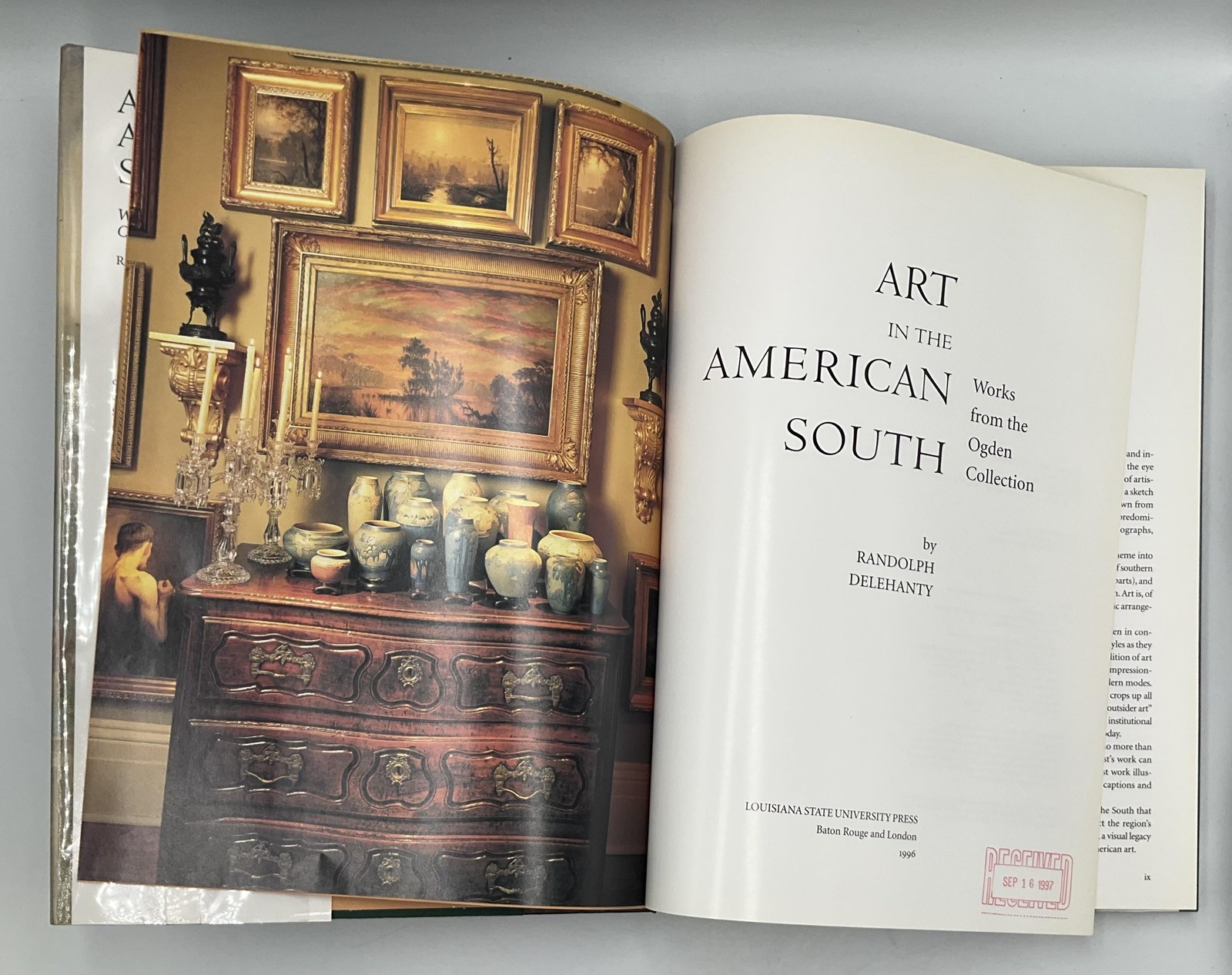 Art In The American South Randolph Delehanty 1996 Green HC Korea