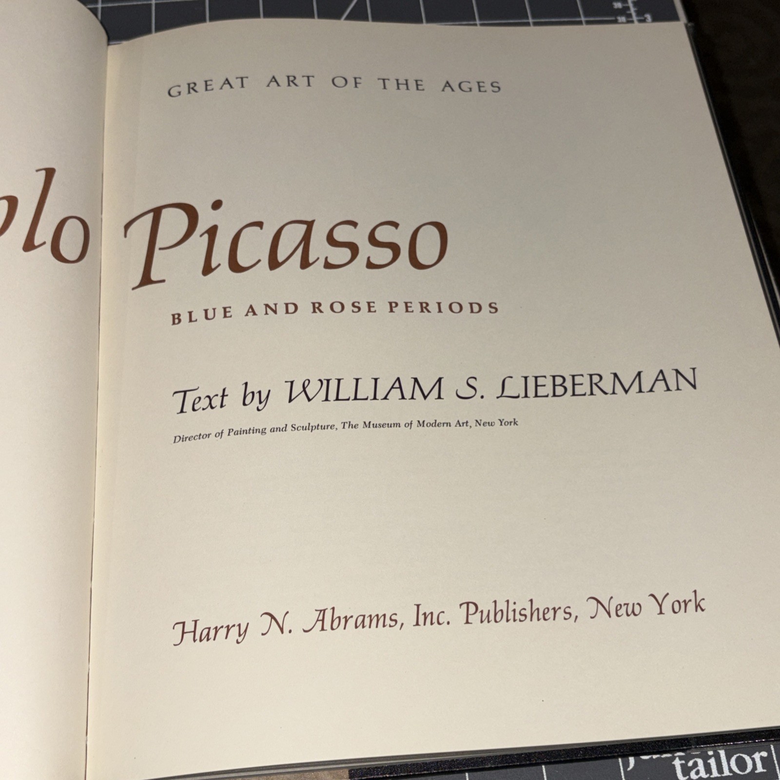Picasso Blue And Rose Periods, Hardcover 1954 Harry N Abrams,