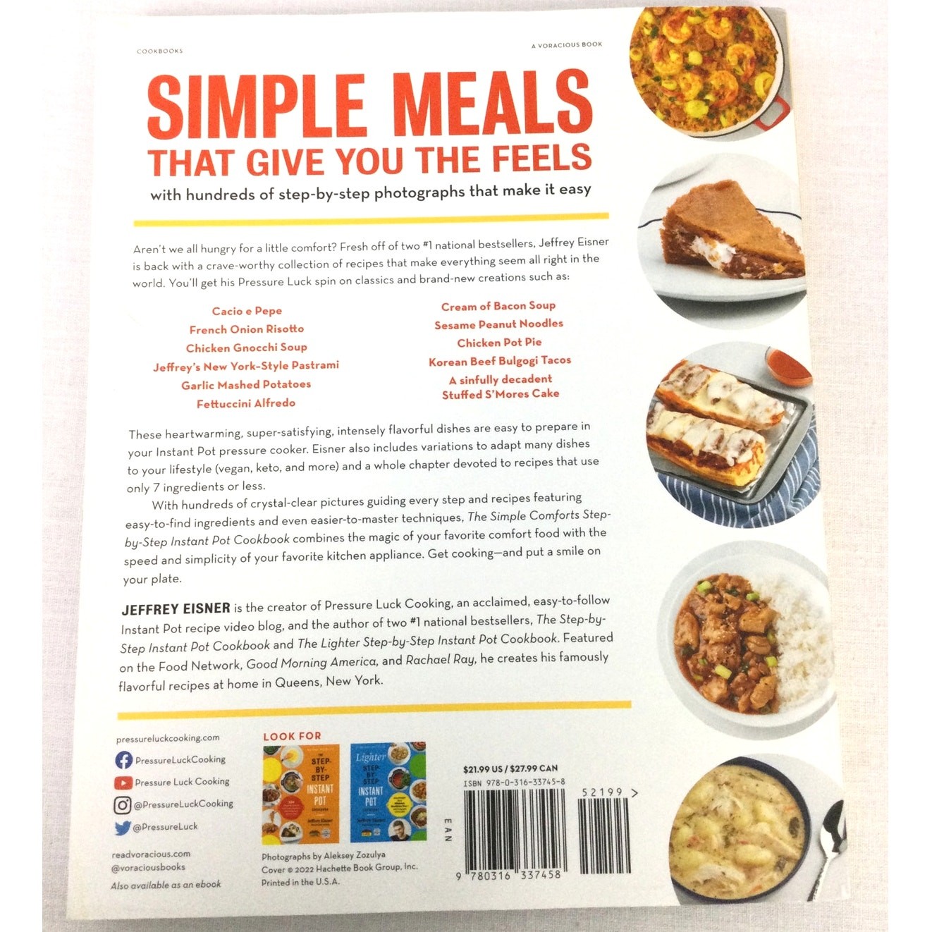 The Simple Comforts Step-By-Step Instant Pot Cookbook By Jeffrey Eisner