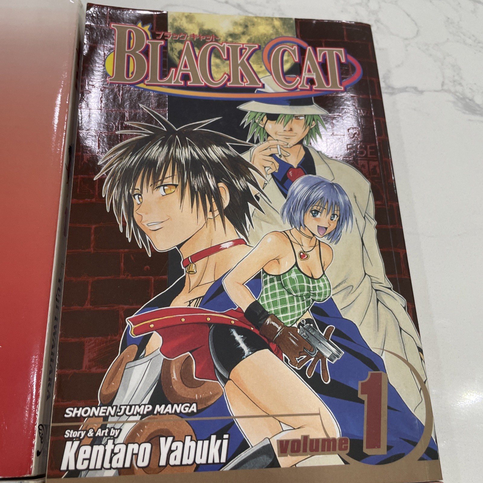 Black Cat Manga Vol 1, 2, 3 Cat Vol 1 English Kentaro Yabuki Shonen Jump Lot 4