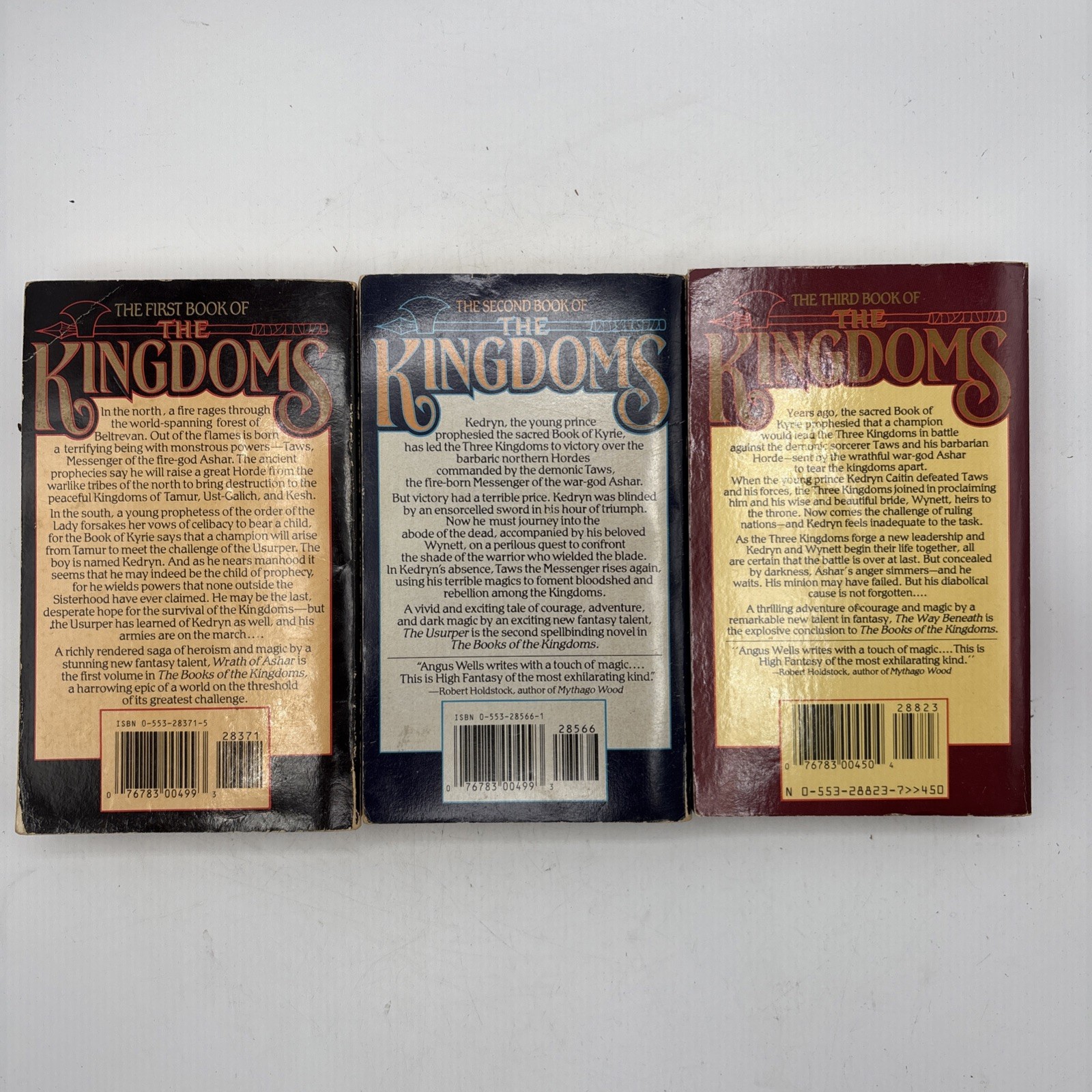 Angus Wells The Kingsoms trilogy book lot of 3 paperbacks