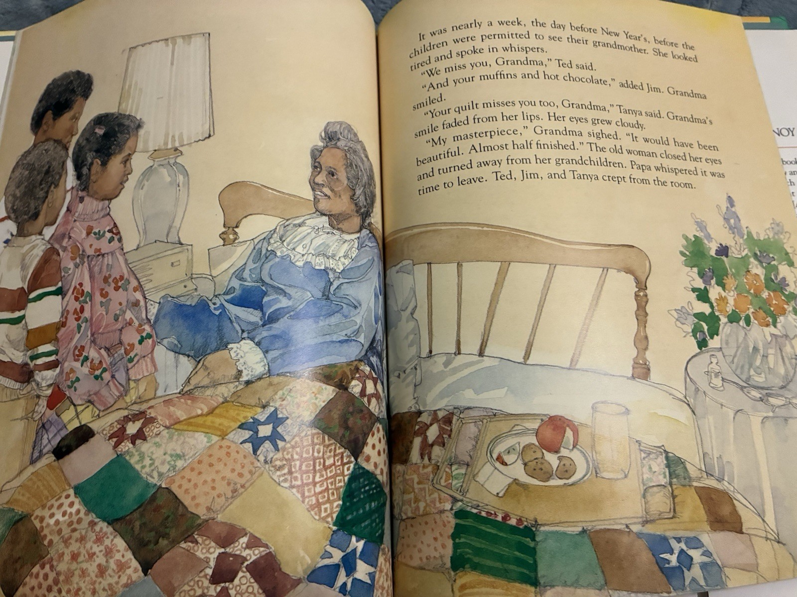 The Patchwork Quilt by Valerie Flournoy 1985 Signed