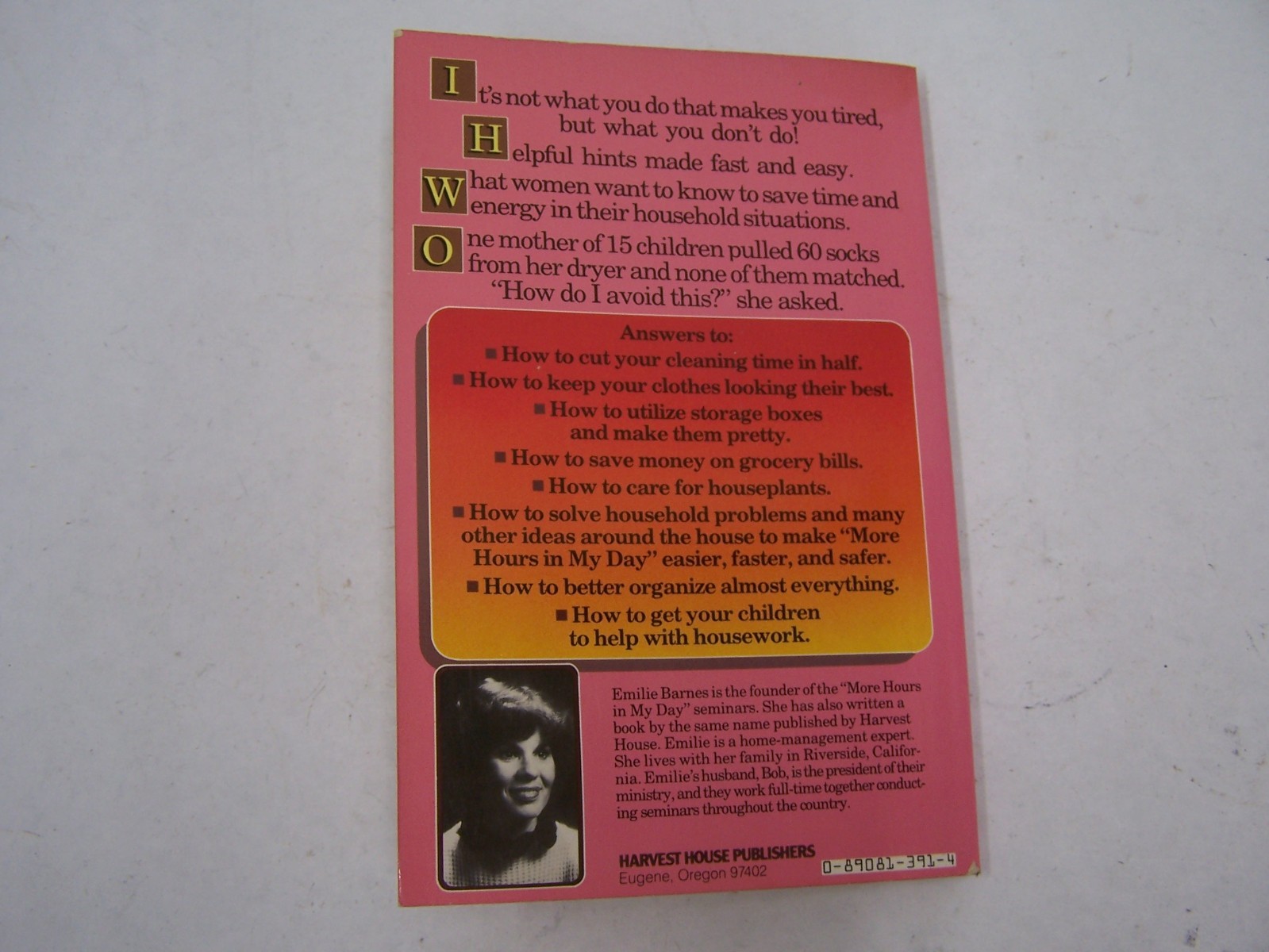 Emilie’s Household Hints by Emilie Barnes 1984 & Selected Tips from Heloise