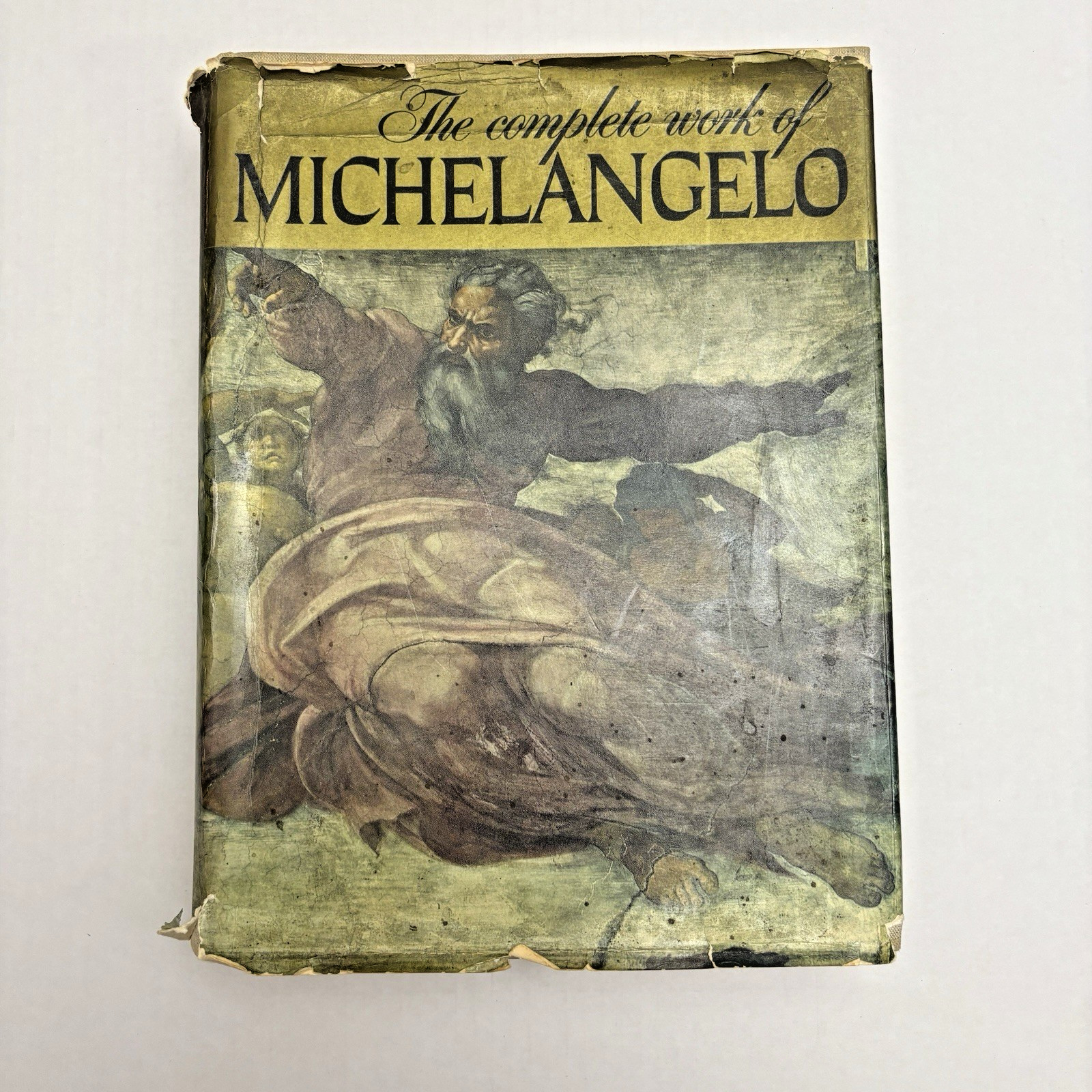 The Complete Work of Michelangelo 1965 Reynal Morrow Art Monograph Dust Jacket