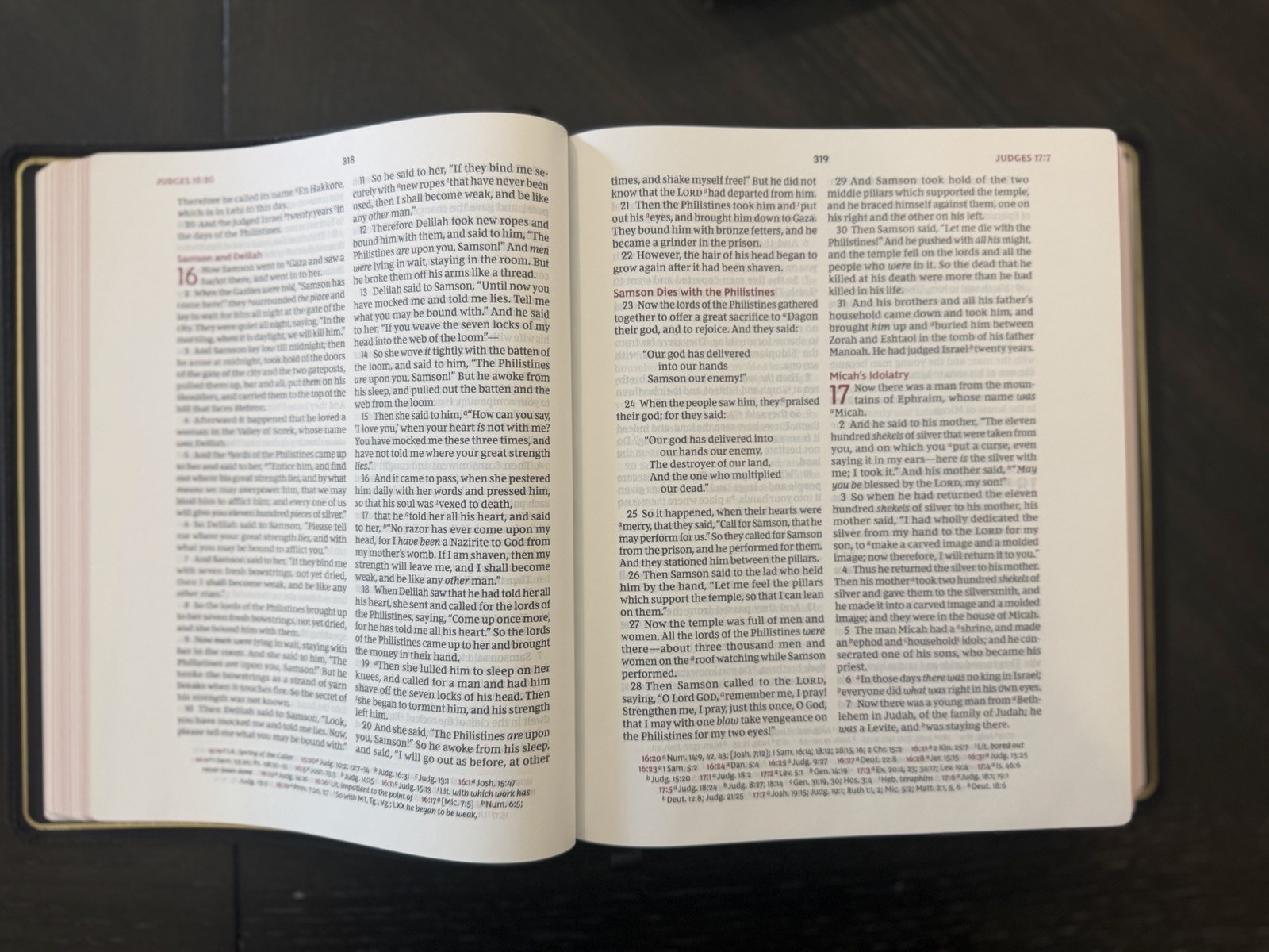 NKJV Large Print Wide Margin reference bible, Nelson Premier, Black Goatskin