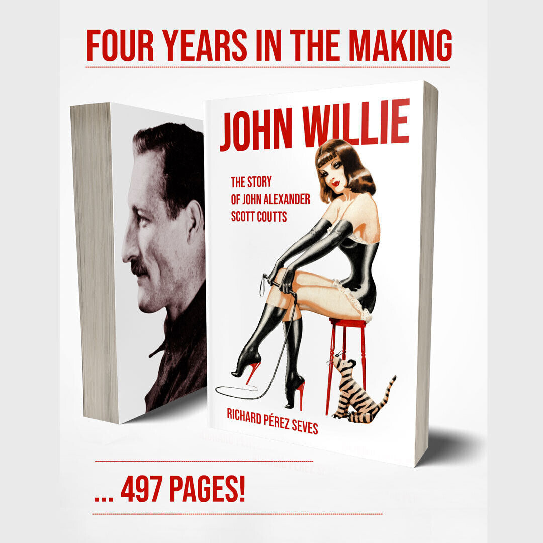 John Willie, 2 Books, New Adventures of Sweet Gwendoline, John Willie Biography
