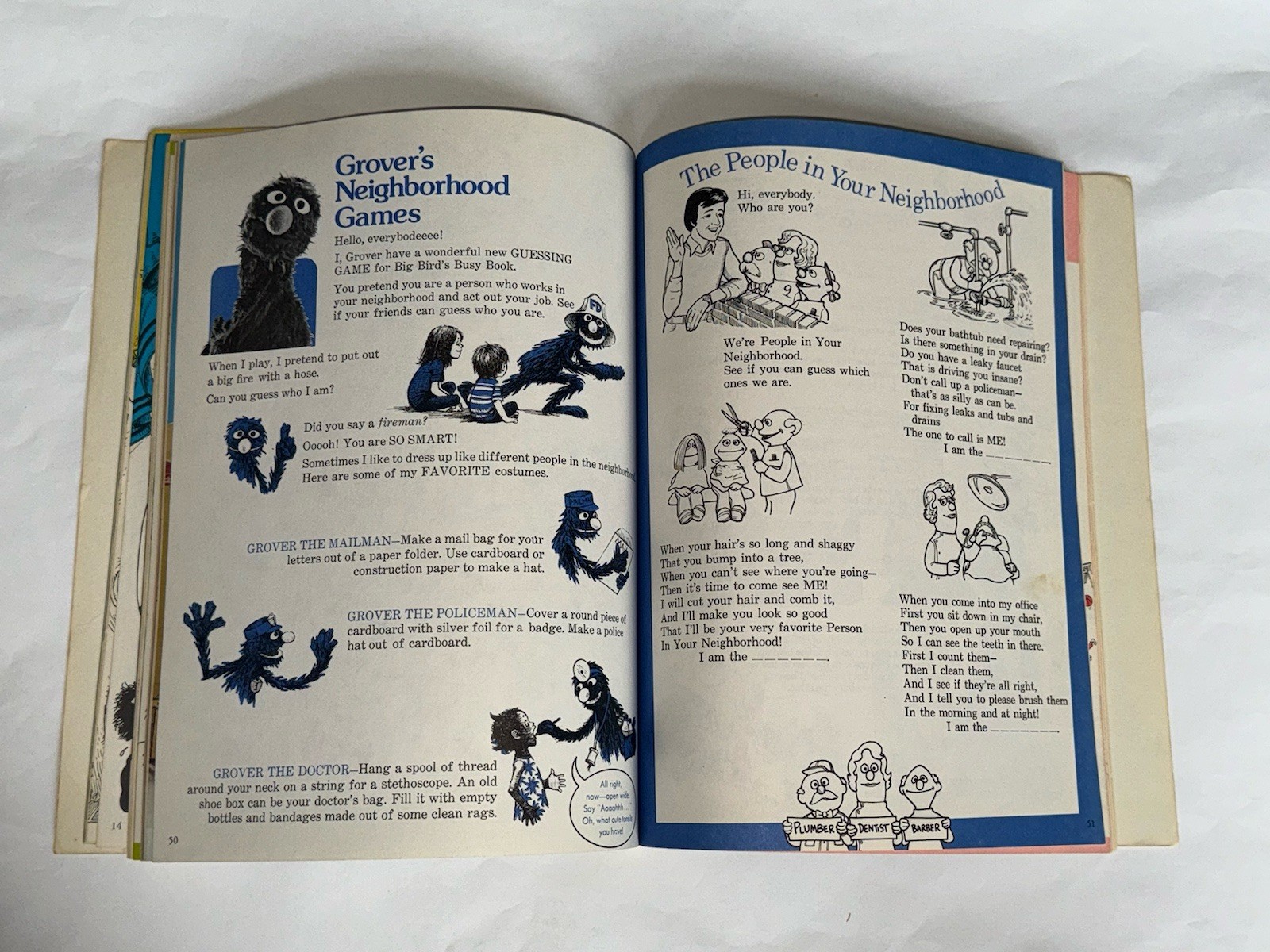 Big Bird’s Busy Book CTW Sesame Street Muppets Vintage Random House 1975 Unused!