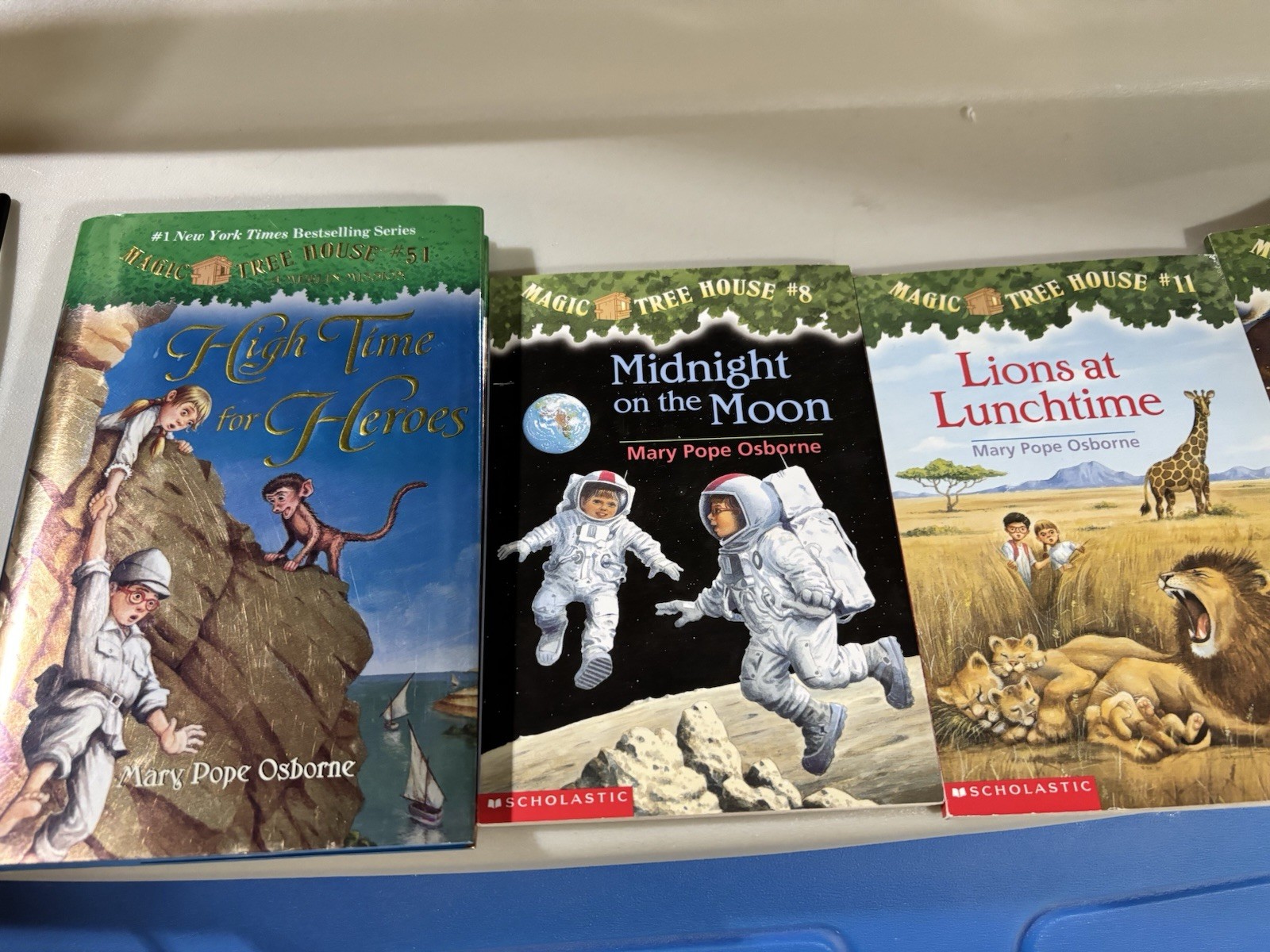Magic Tree House Book Lot 4 Midnight On The Moon Lions At Lunchtime