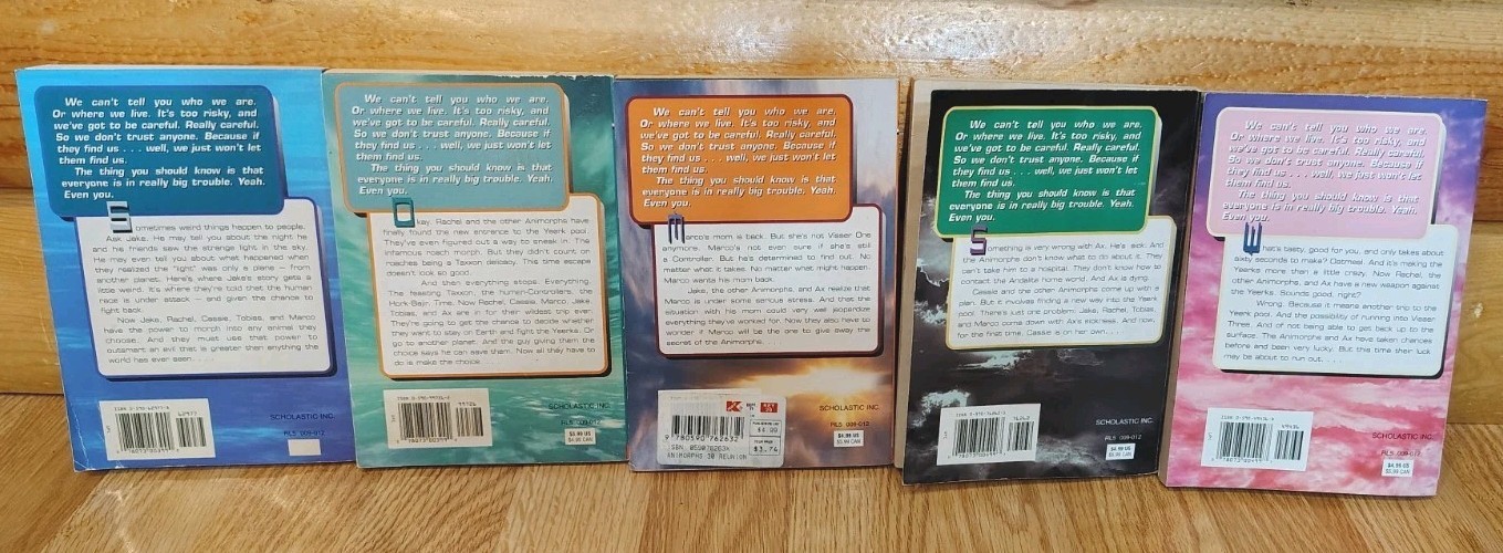ANIMORPHS BOOKS LOT OF 20 BY K. A. APPLEGATE YOUNG ADULT SCIENCE FICTION FANTASY