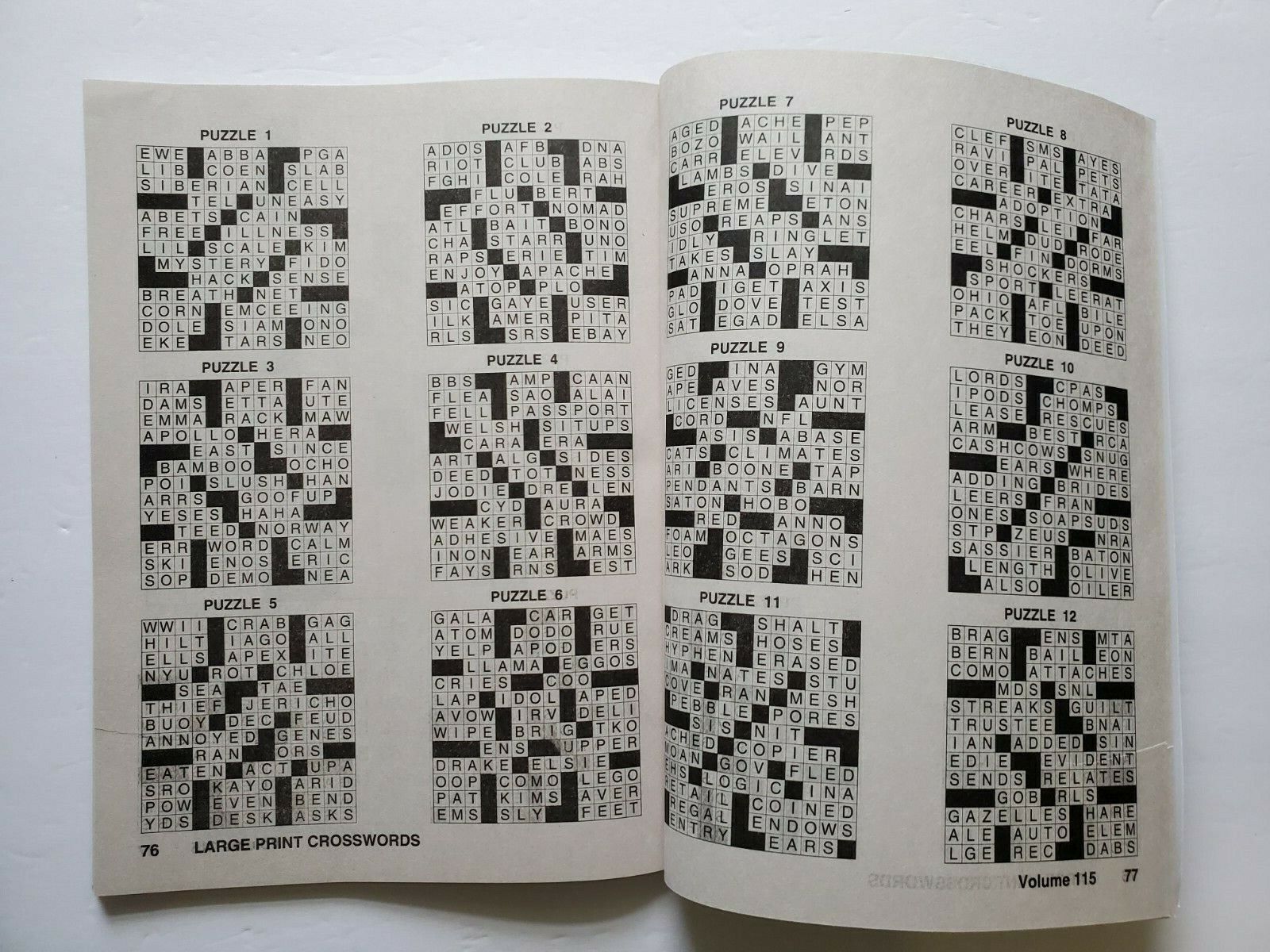 Large Print Crosswords Puzzle Books Kappa Games,Search,Hunt~ Pick up to 20 Vols